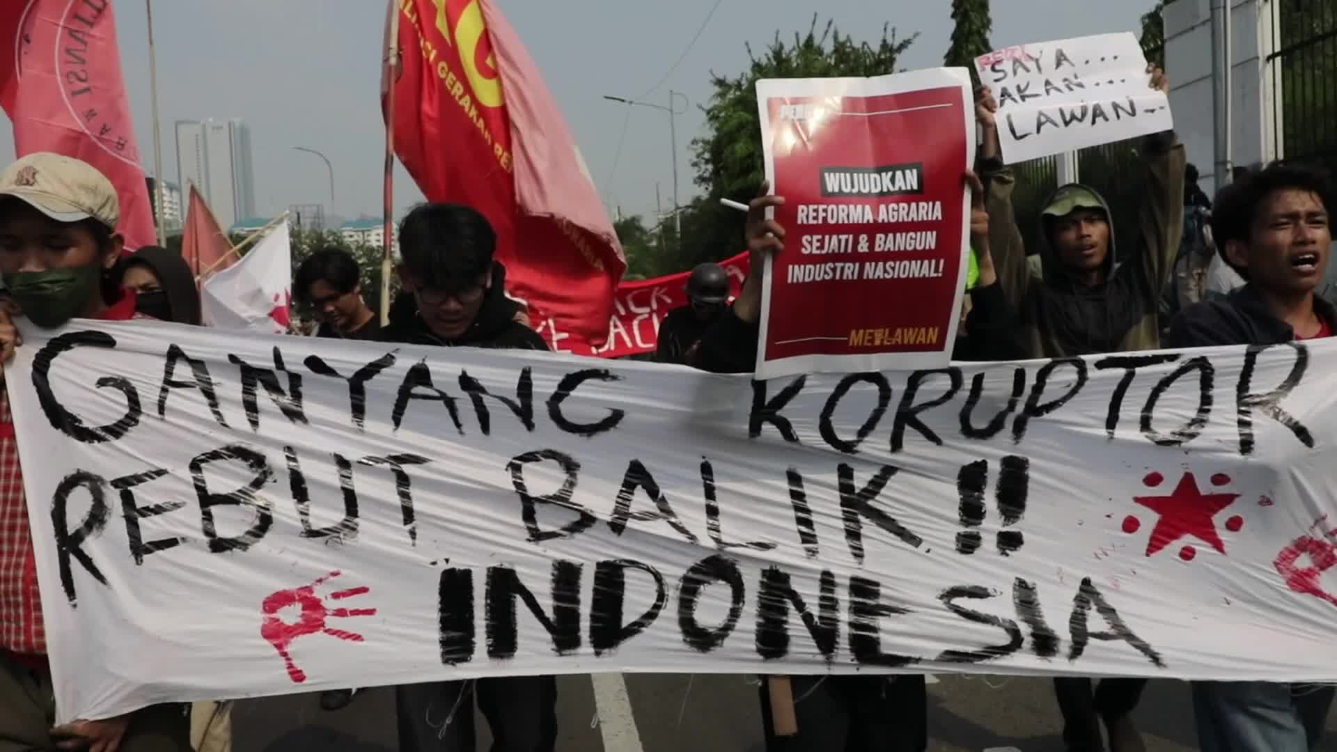 Big Demonstration in Jakarta, Indonesia