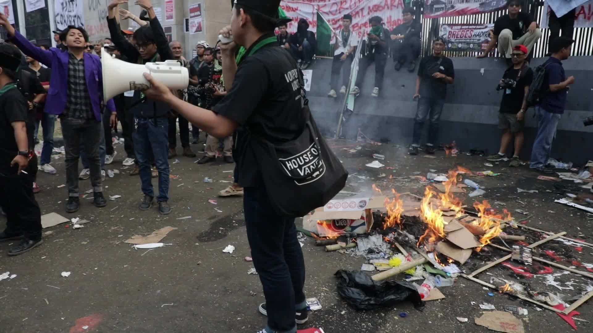 Big Demonstration in Jakarta, Indonesia