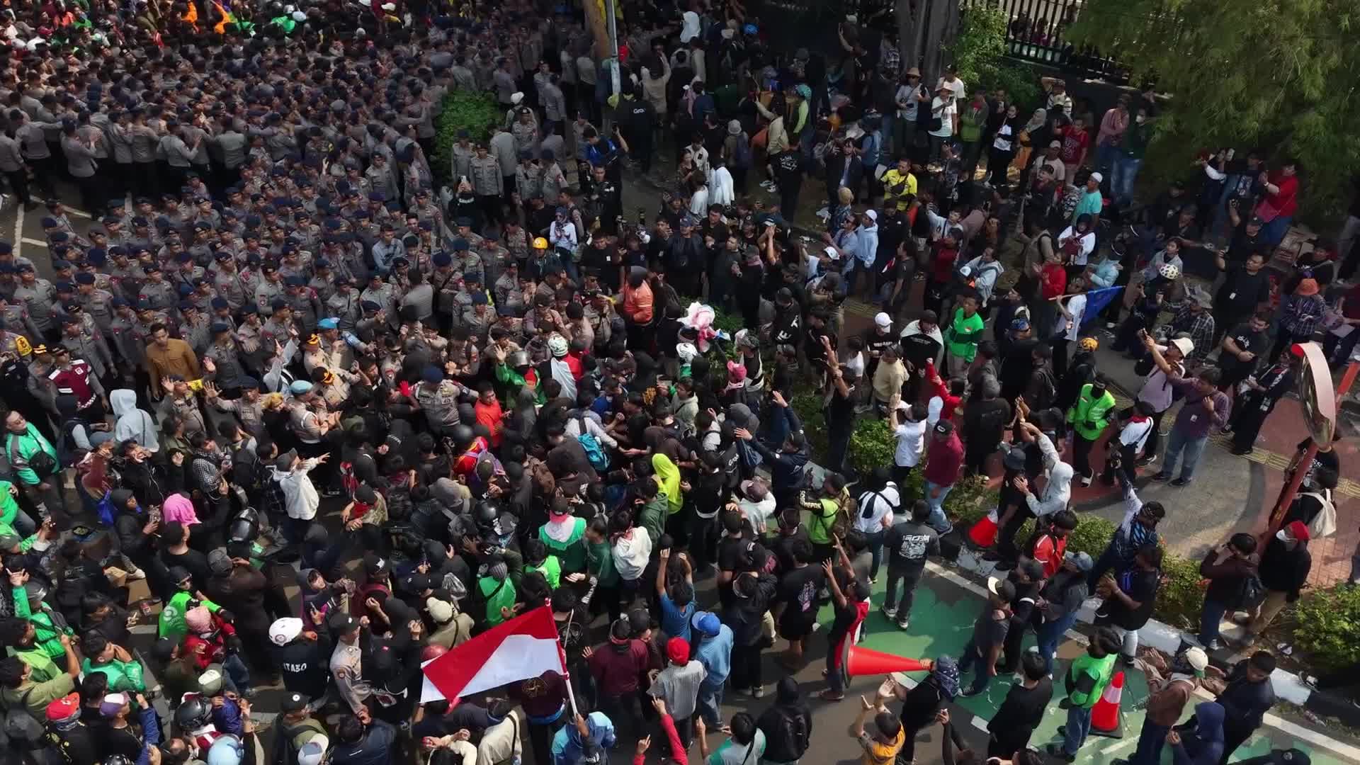 Big Demonstration in Jakarta, Indonesia