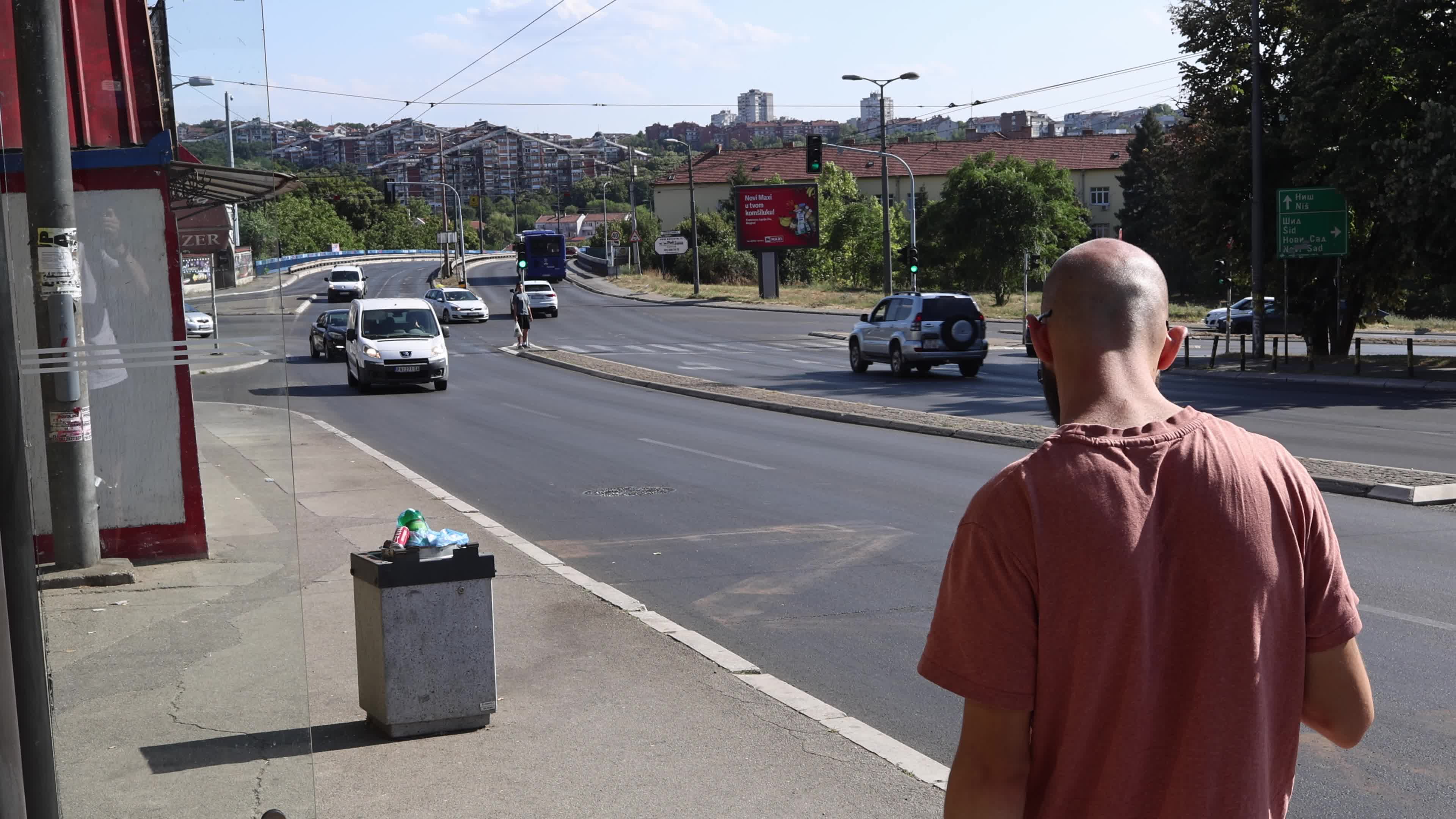 Man at Bus Stop