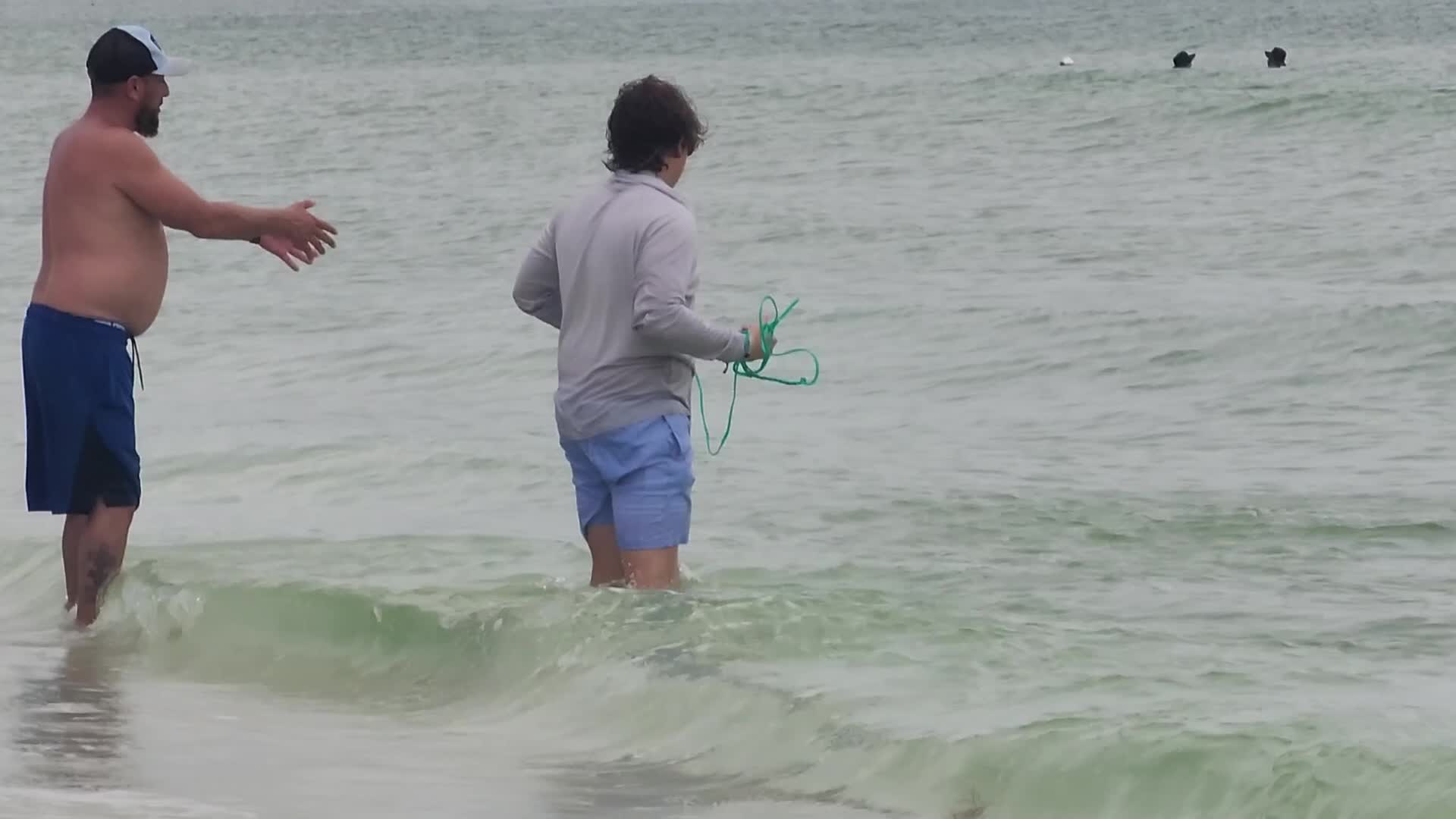 Net fishing in Marco Island, Florida, USA