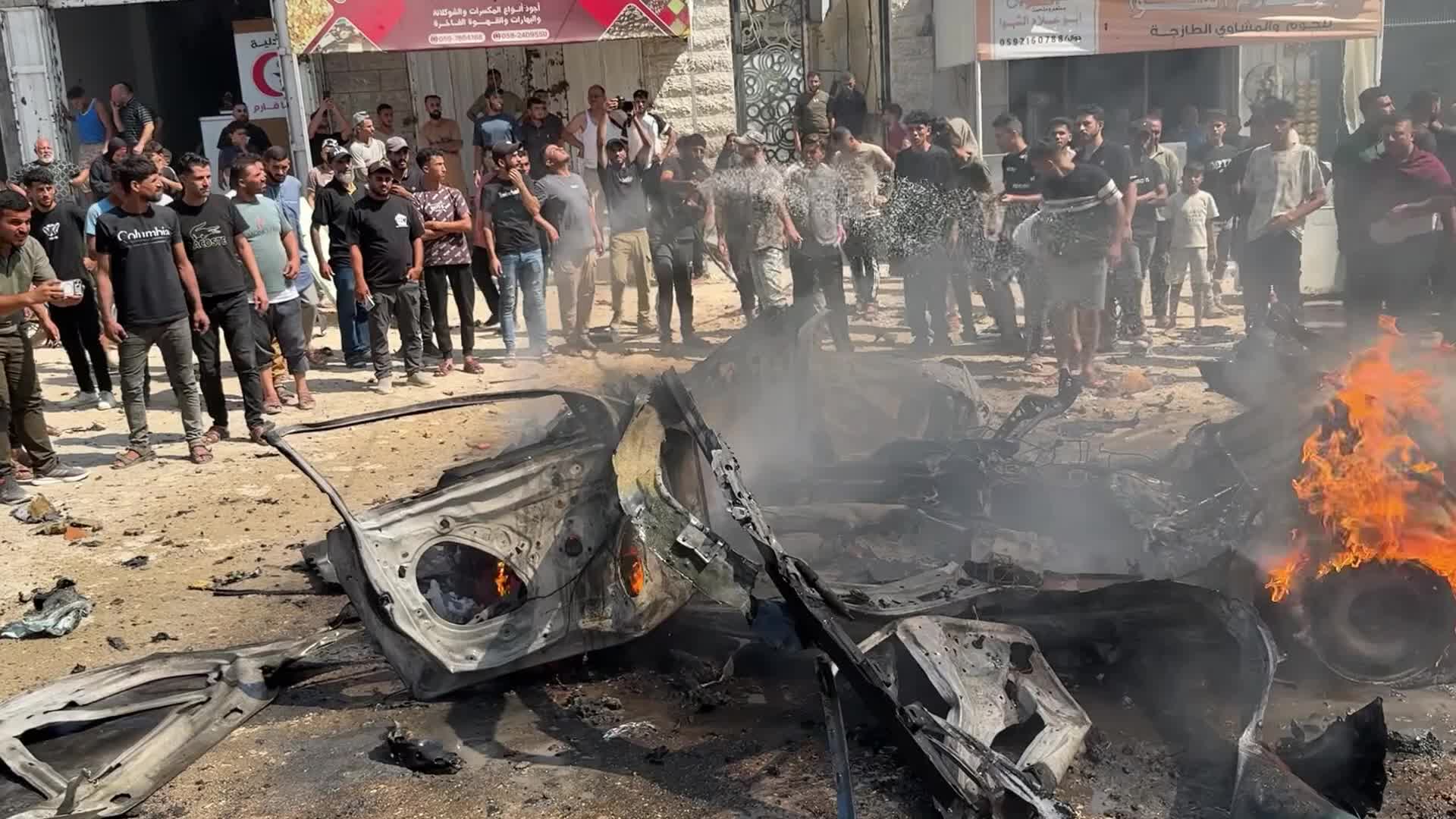 Air Strike On Tel Al-Hawa Neighborhood In Gaza