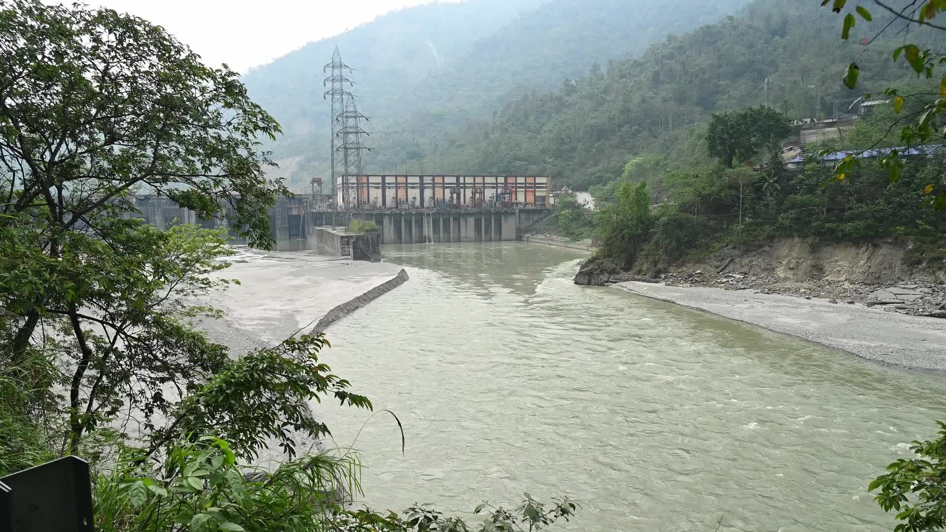 Indian Hydroelectric Power Station - Teesta Low Dam - IV Hydropower Plant