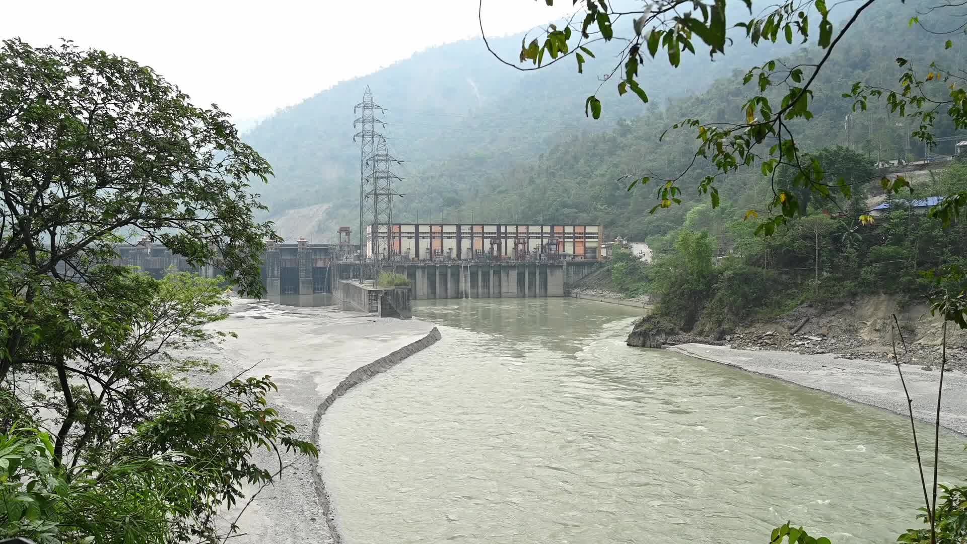 Indian Hydroelectric Power Station - Teesta Low Dam - IV Hydropower Plant