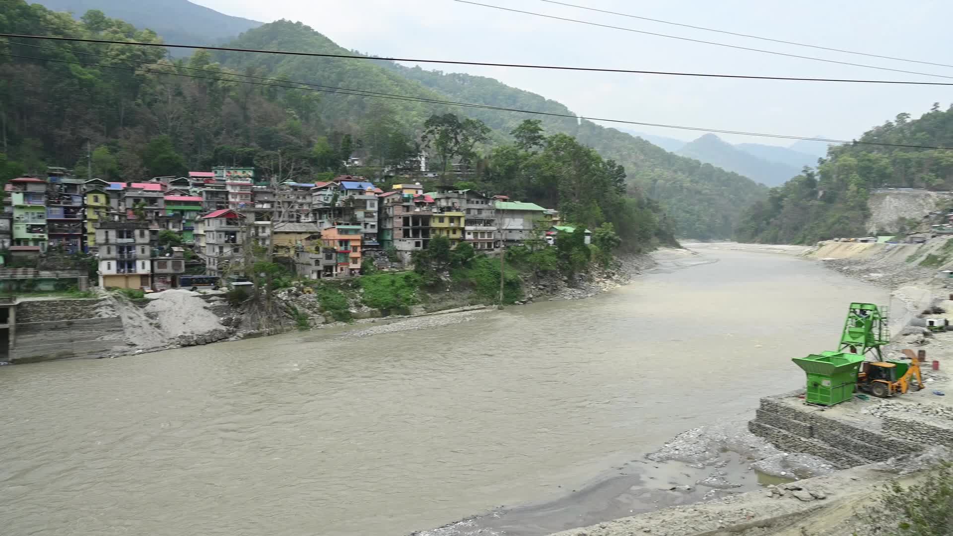 Road Repair beside Teesta River - Siliguri Corridor
