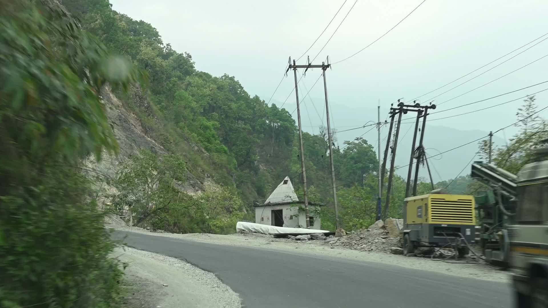 Road Repair beside Teesta River - Siliguri Corridor