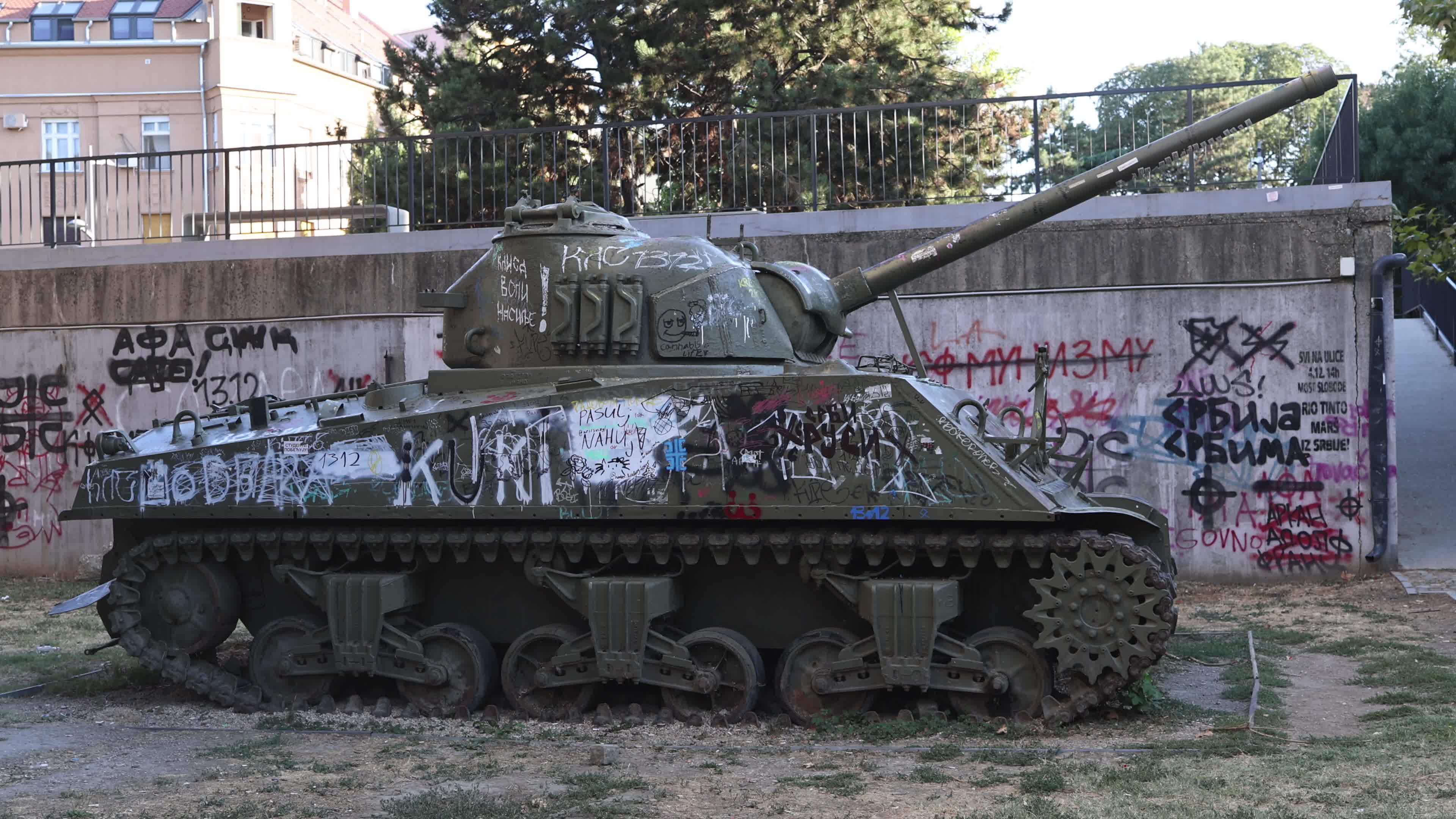 M4A3E4 Sherman Tank in Serbia