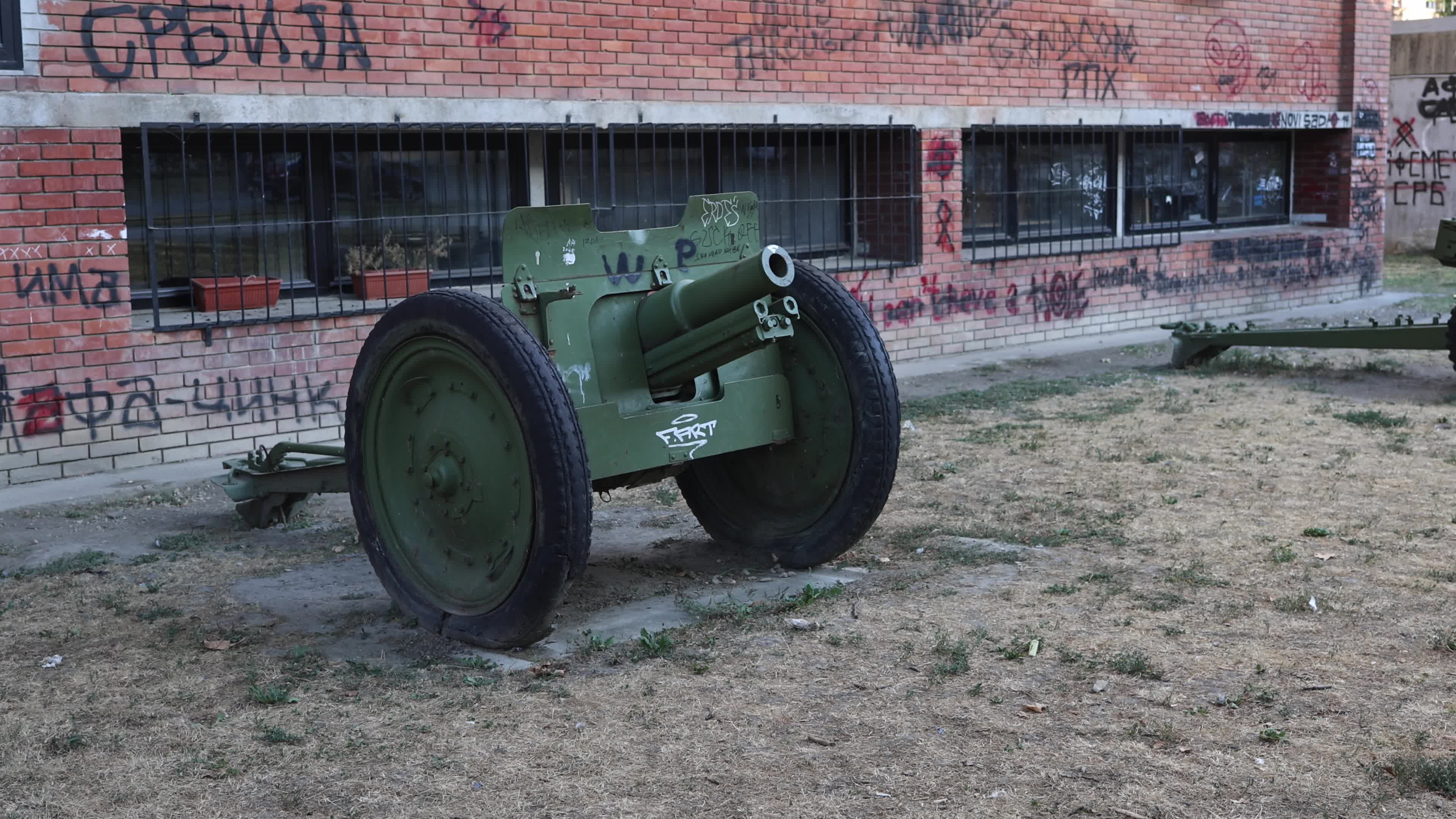Military Equipment in Park Prisajedinjenja, Serbia