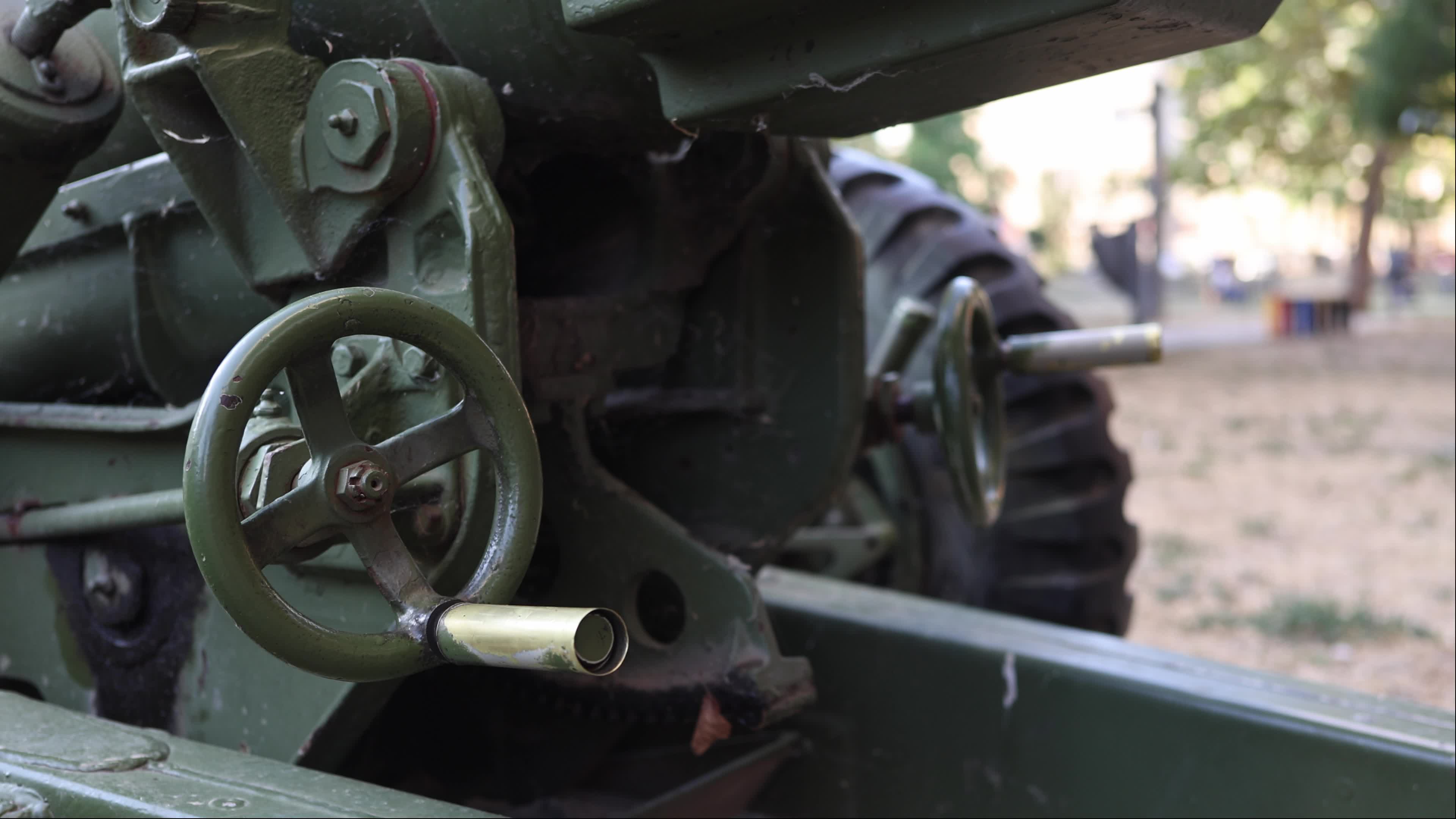 Military Equipment in Park Prisajedinjenja, Serbia