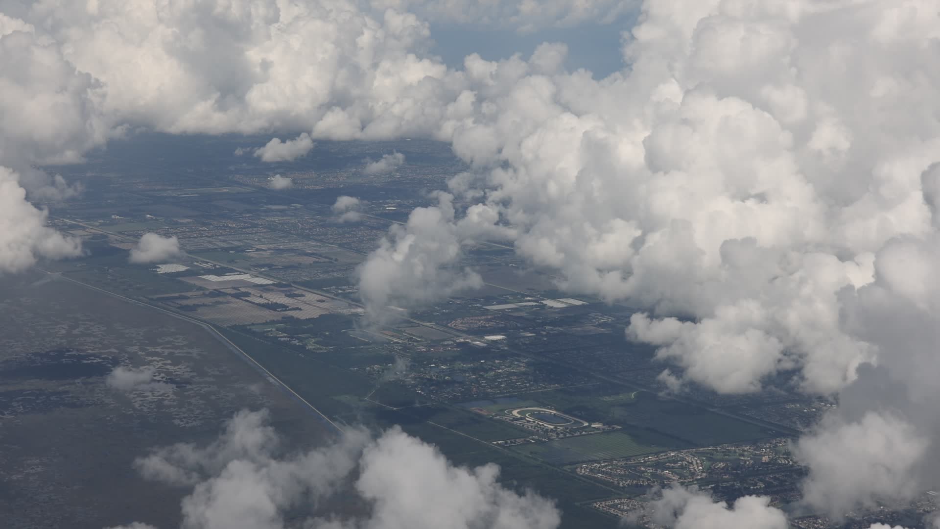 Clouds seen above Fort Lauderdale