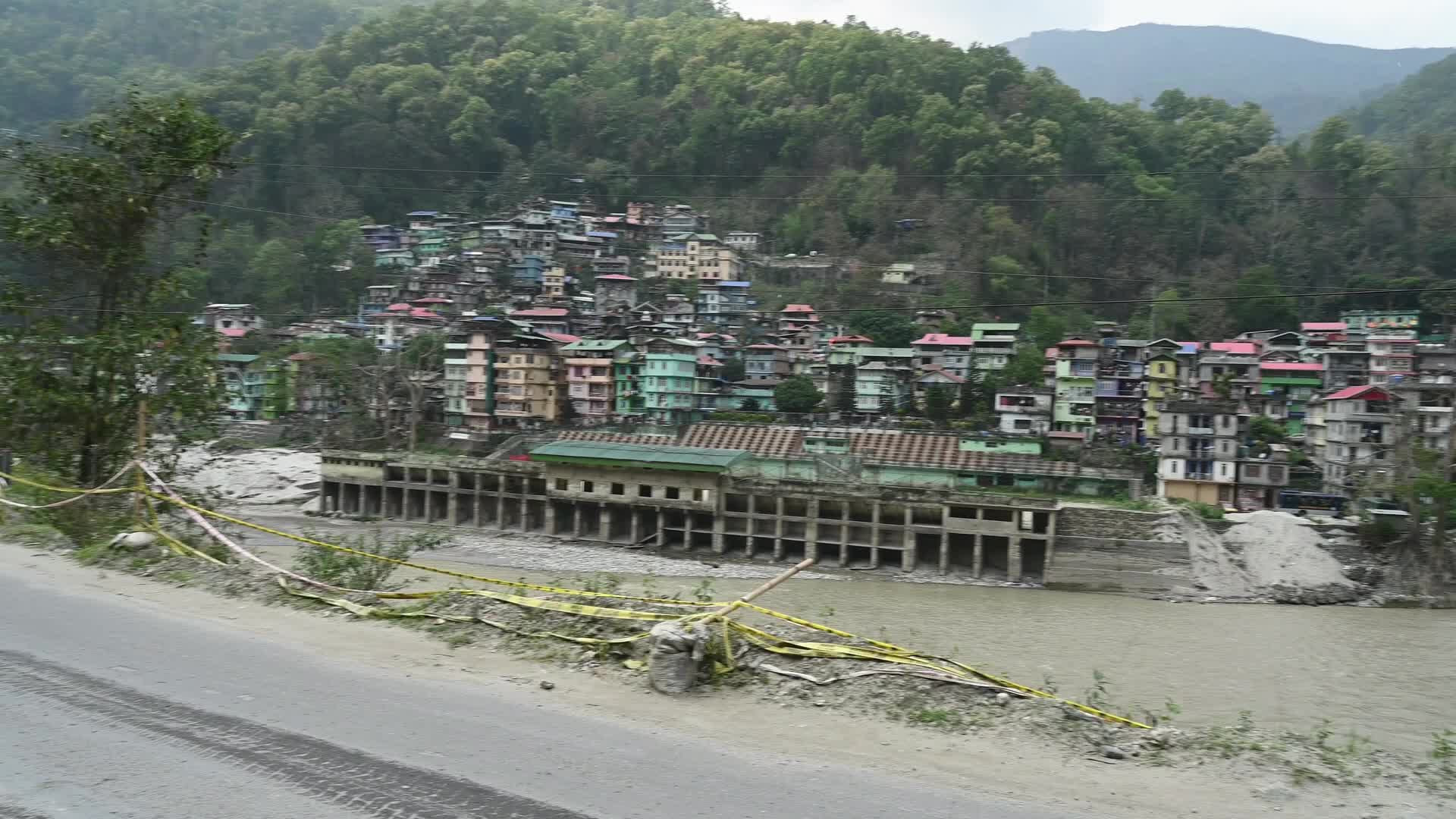 Road Repair beside Teesta River - Siliguri Corridor