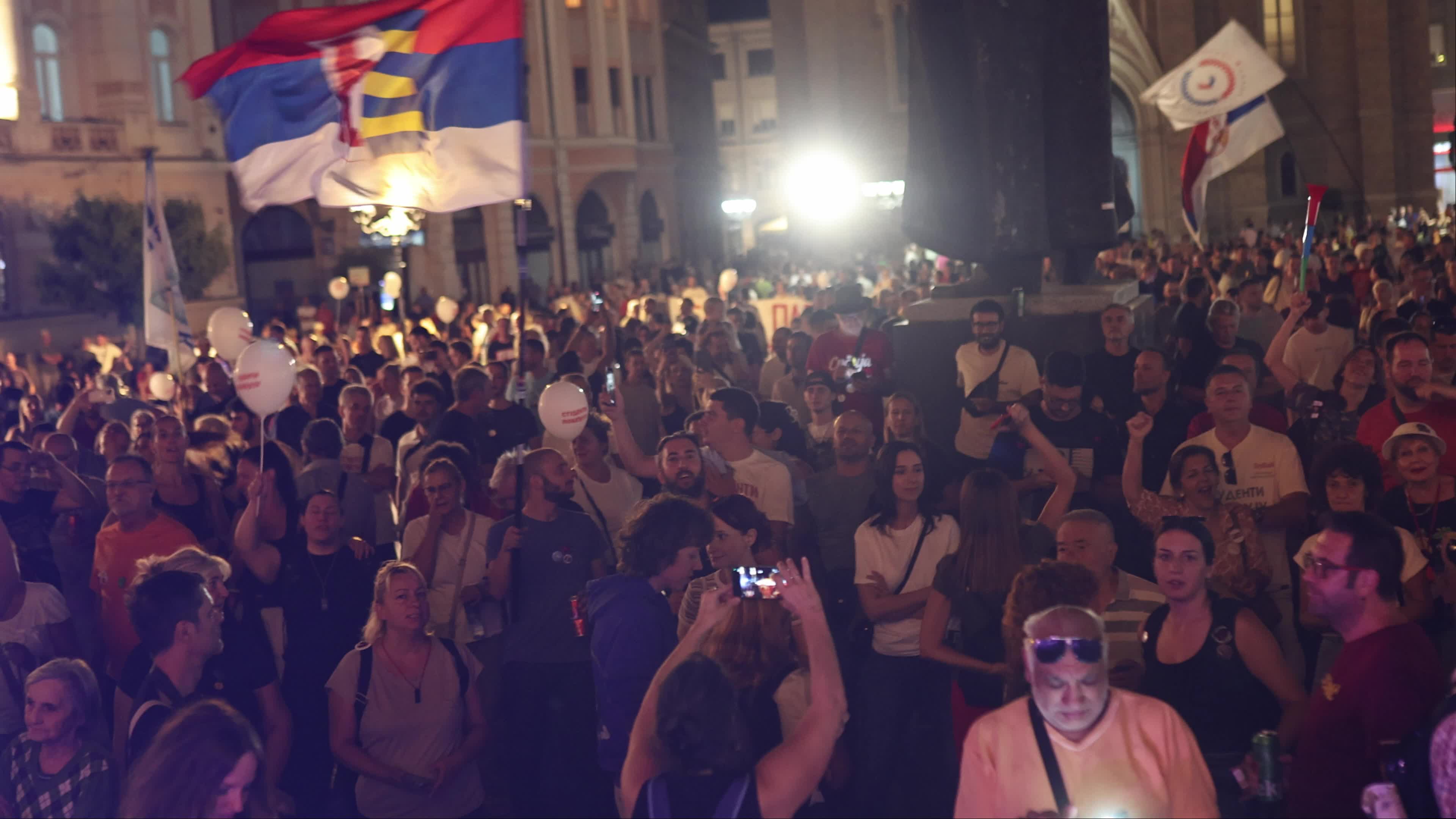 Opposition Rally in Novi Sad, Serbia