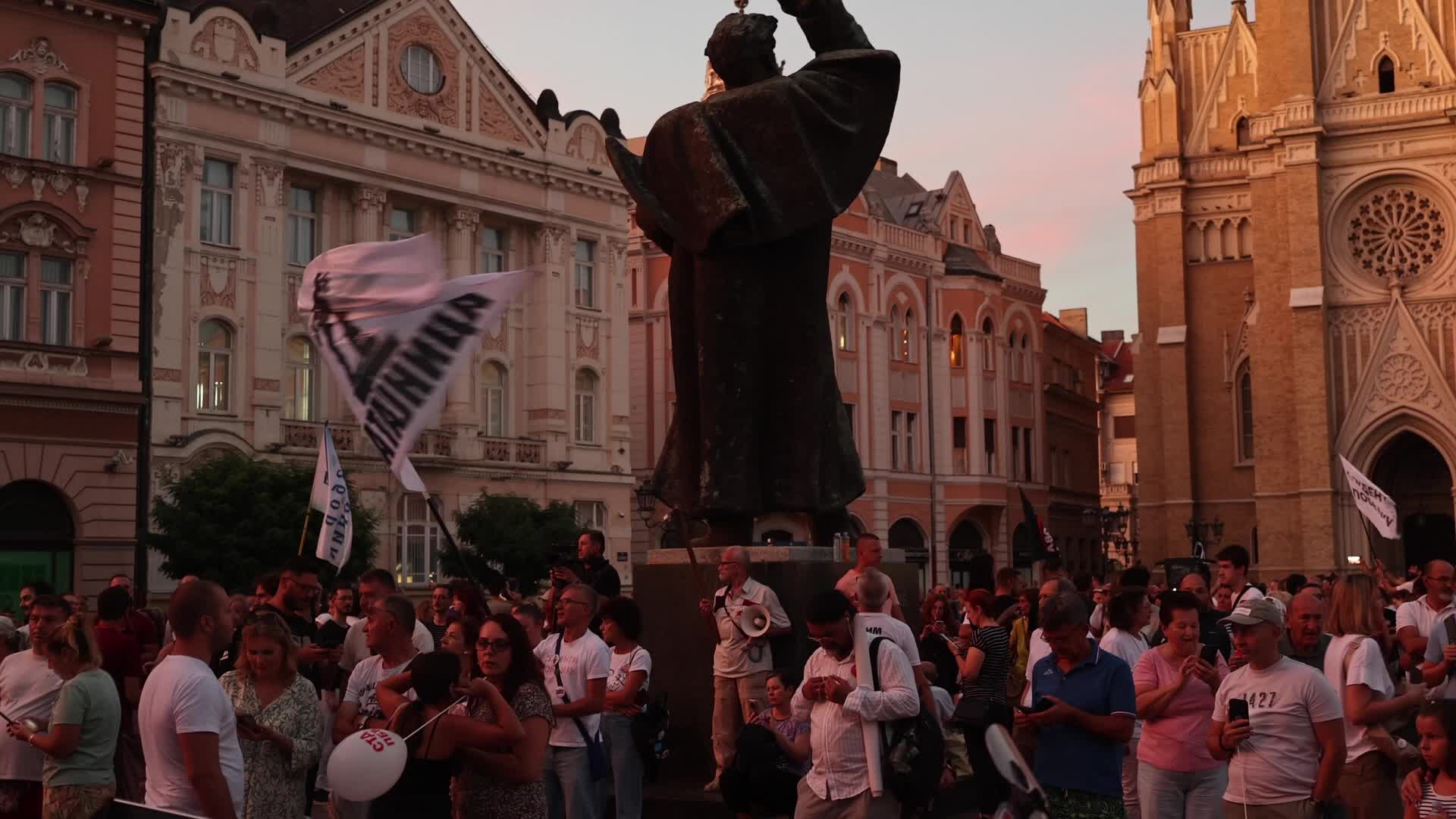 Opposition Rally in Novi Sad, Serbia