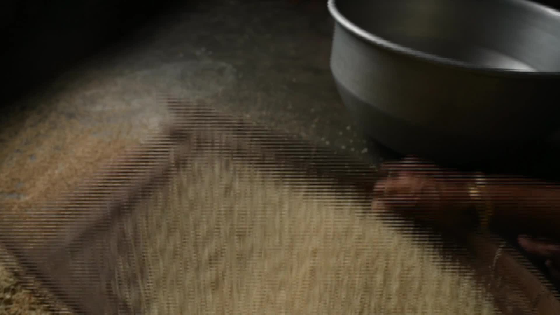 Rice winnowing - Traditional rice processing - Parboiled rice production in India - 09/03/2026