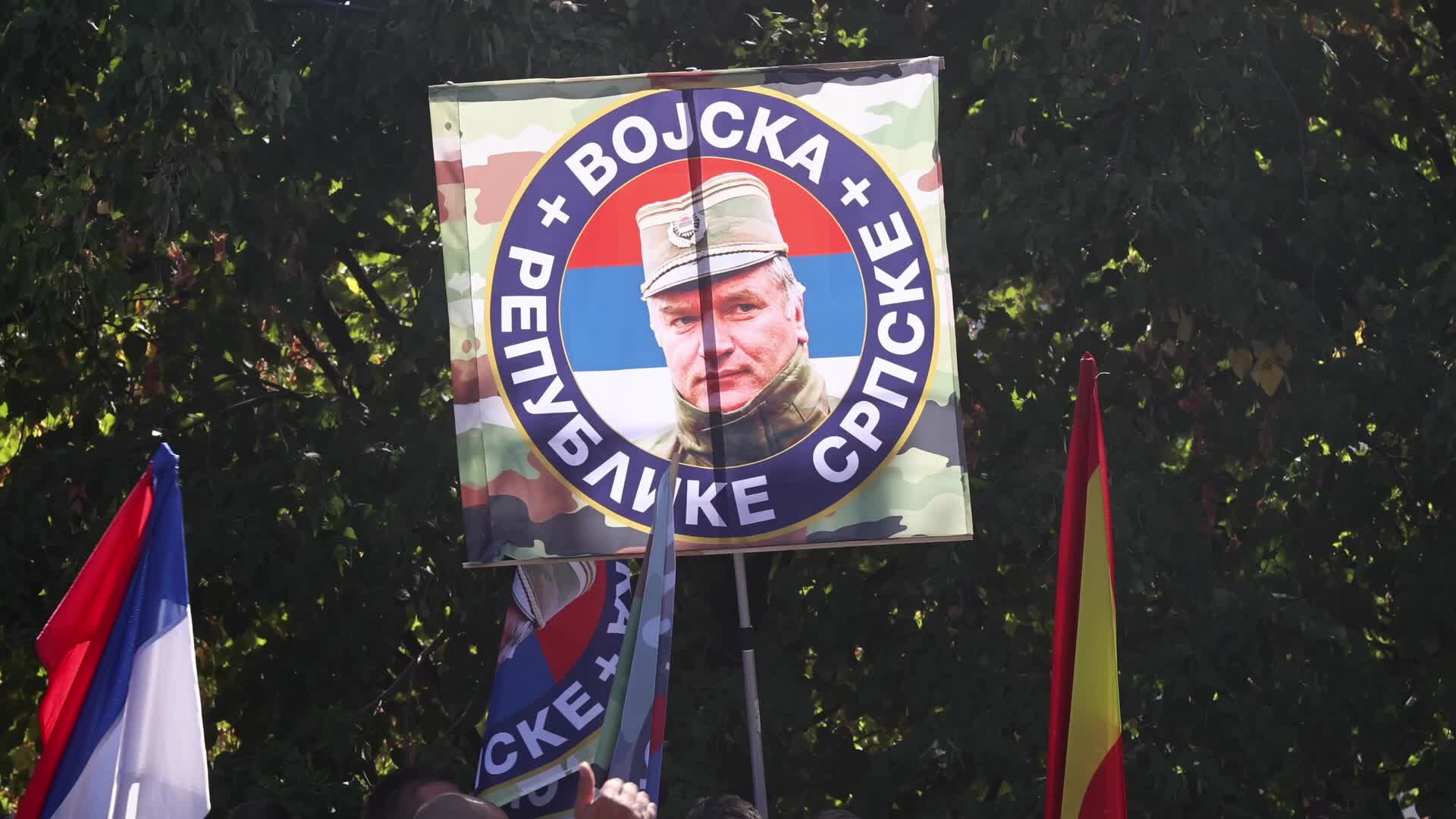 Farewell to Ratko Mladic in Belgrade, Serbia