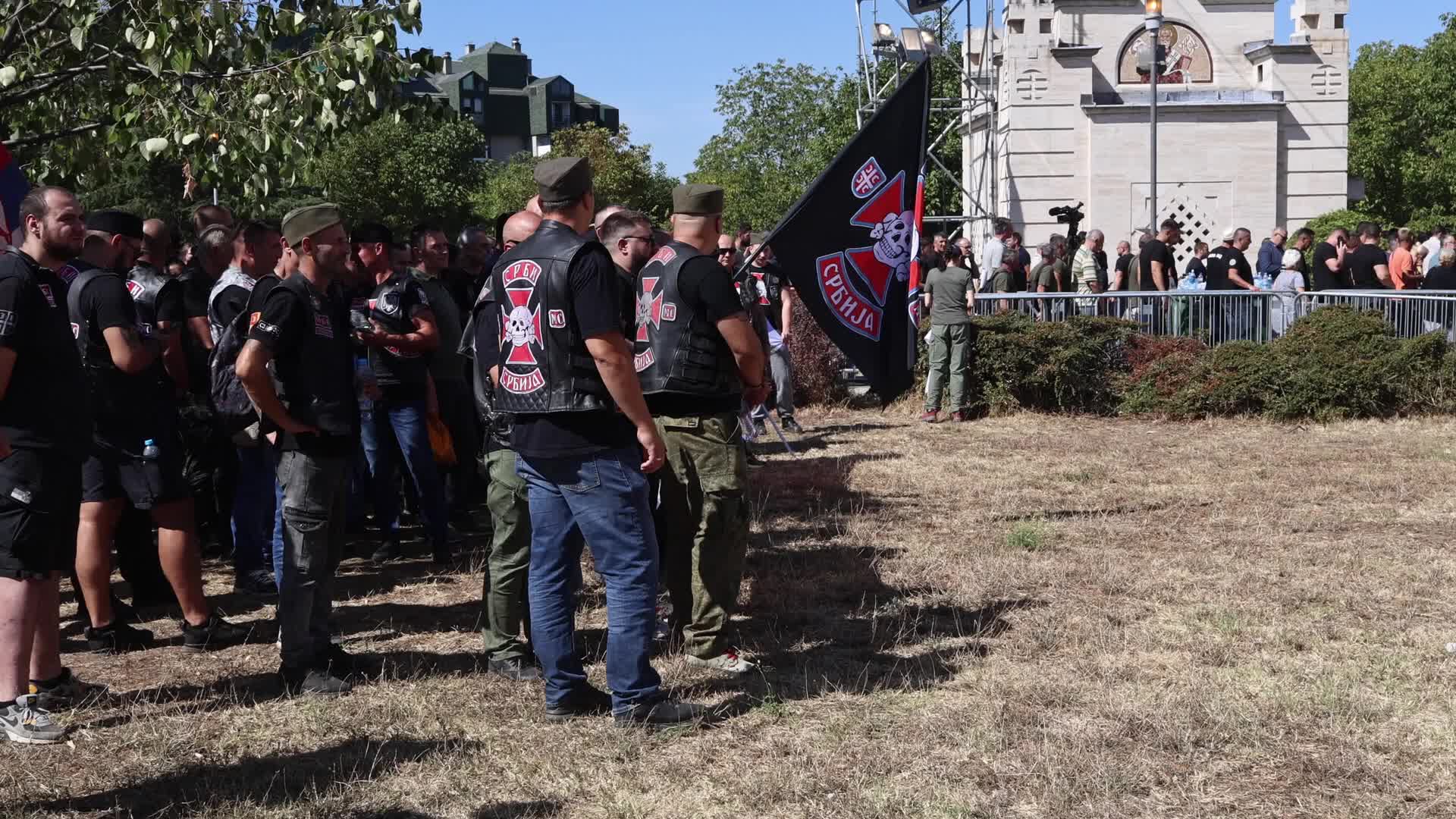 Farewell to Ratko Mladic in Belgrade, Serbia