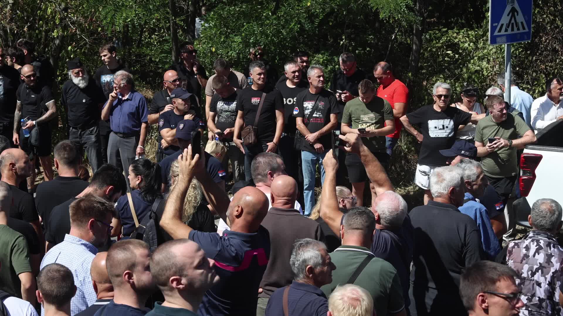 Farewell to Ratko Mladic in Belgrade, Serbia