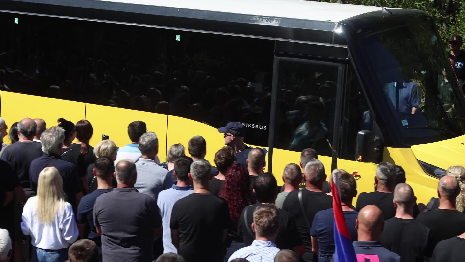 Farewell to Ratko Mladic in Belgrade, Serbia