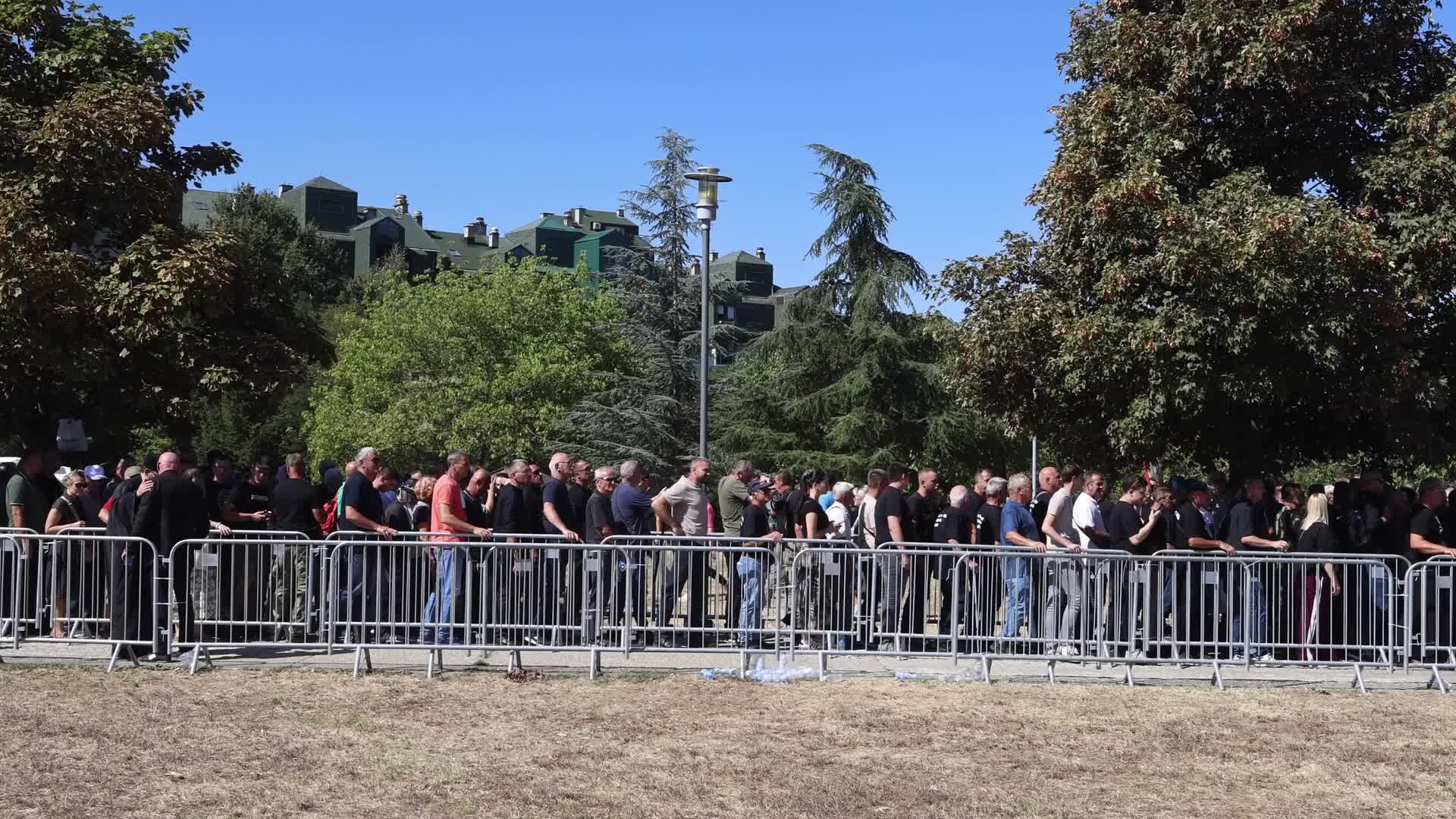 Farewell to Ratko Mladic in Belgrade, Serbia