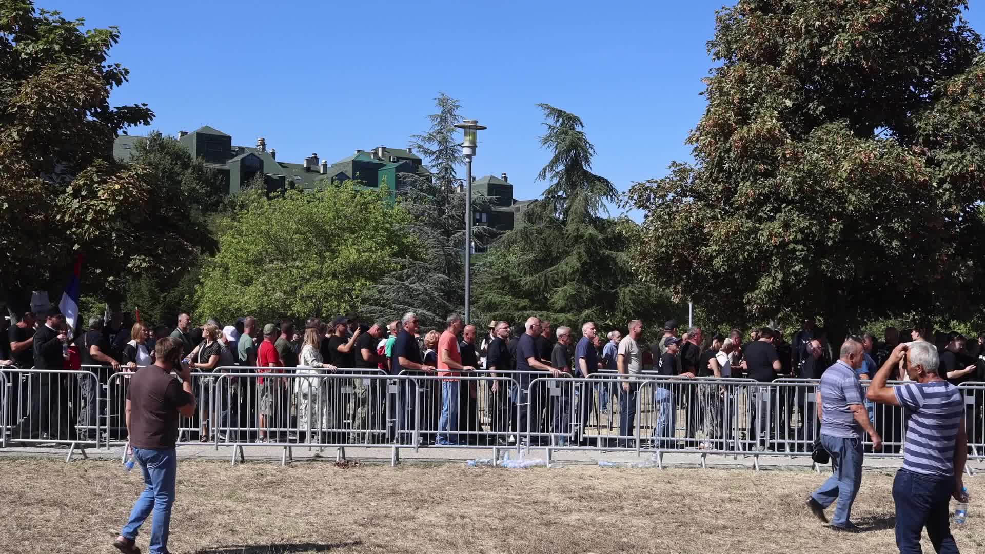 Farewell to Ratko Mladic in Belgrade, Serbia