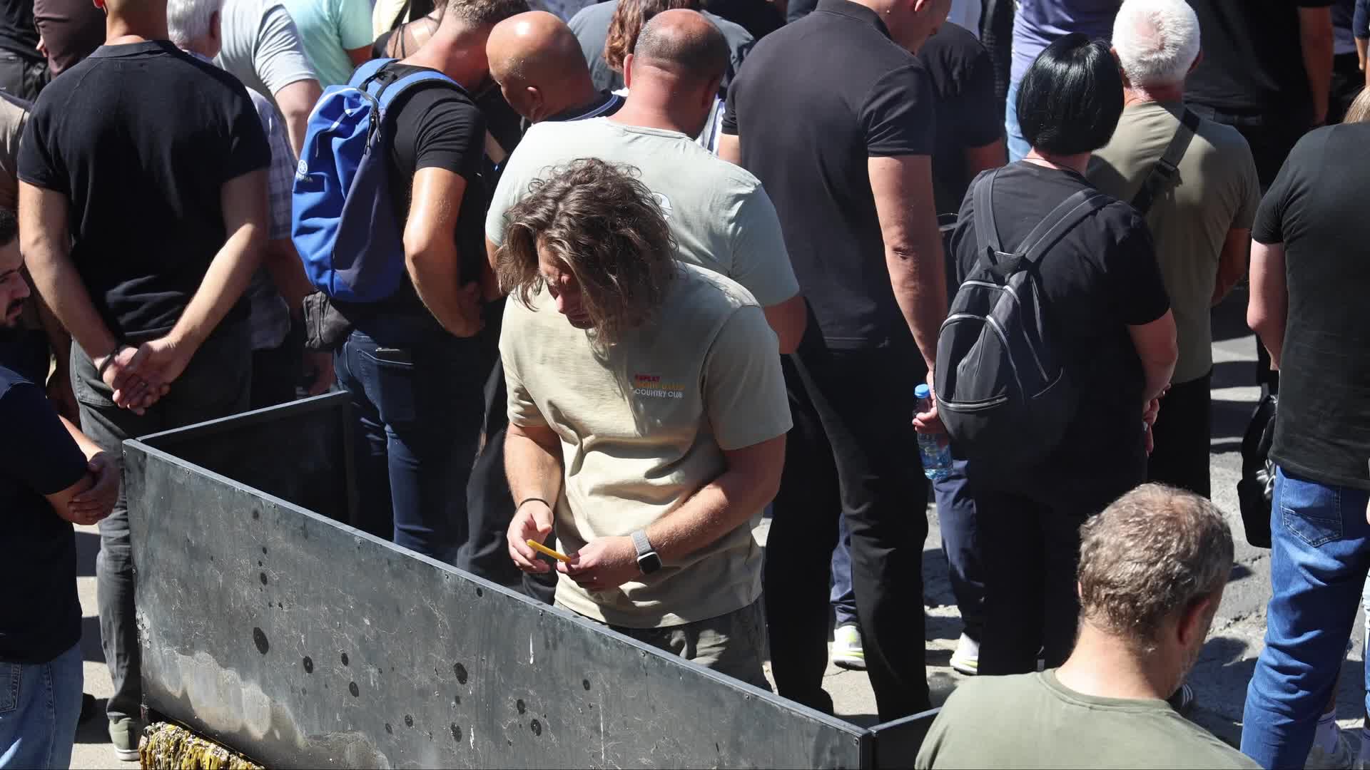 Farewell to Ratko Mladic in Belgrade, Serbia