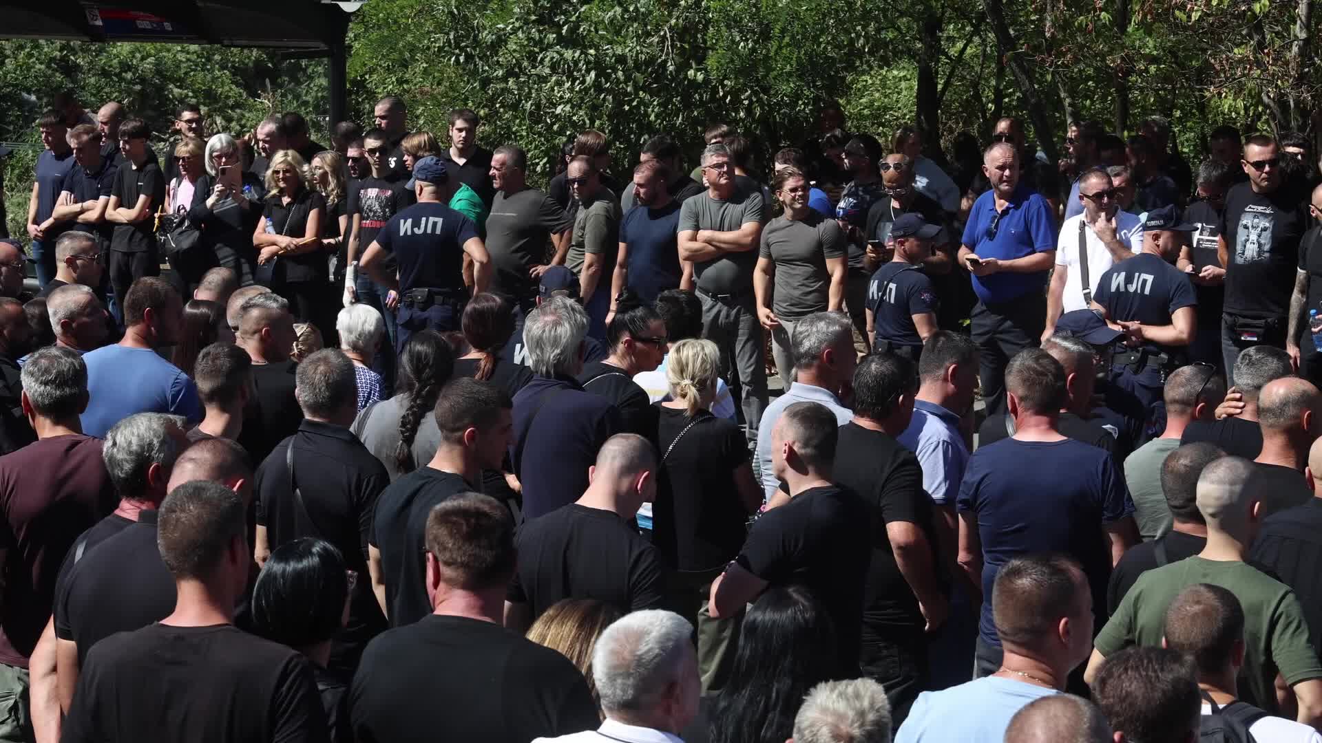 Farewell to Ratko Mladic in Belgrade, Serbia