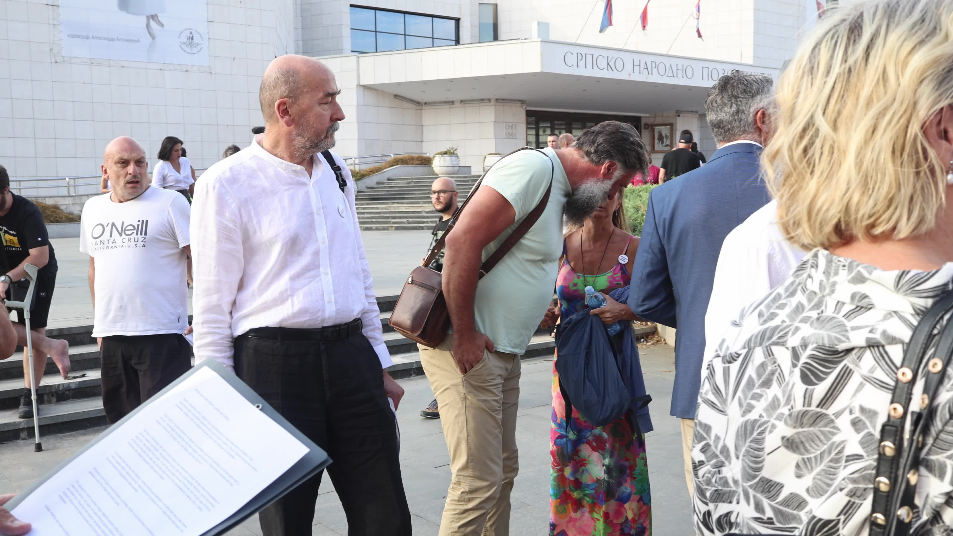 First Opposition Rally in Support of Students in Novi Sad, Serbia
