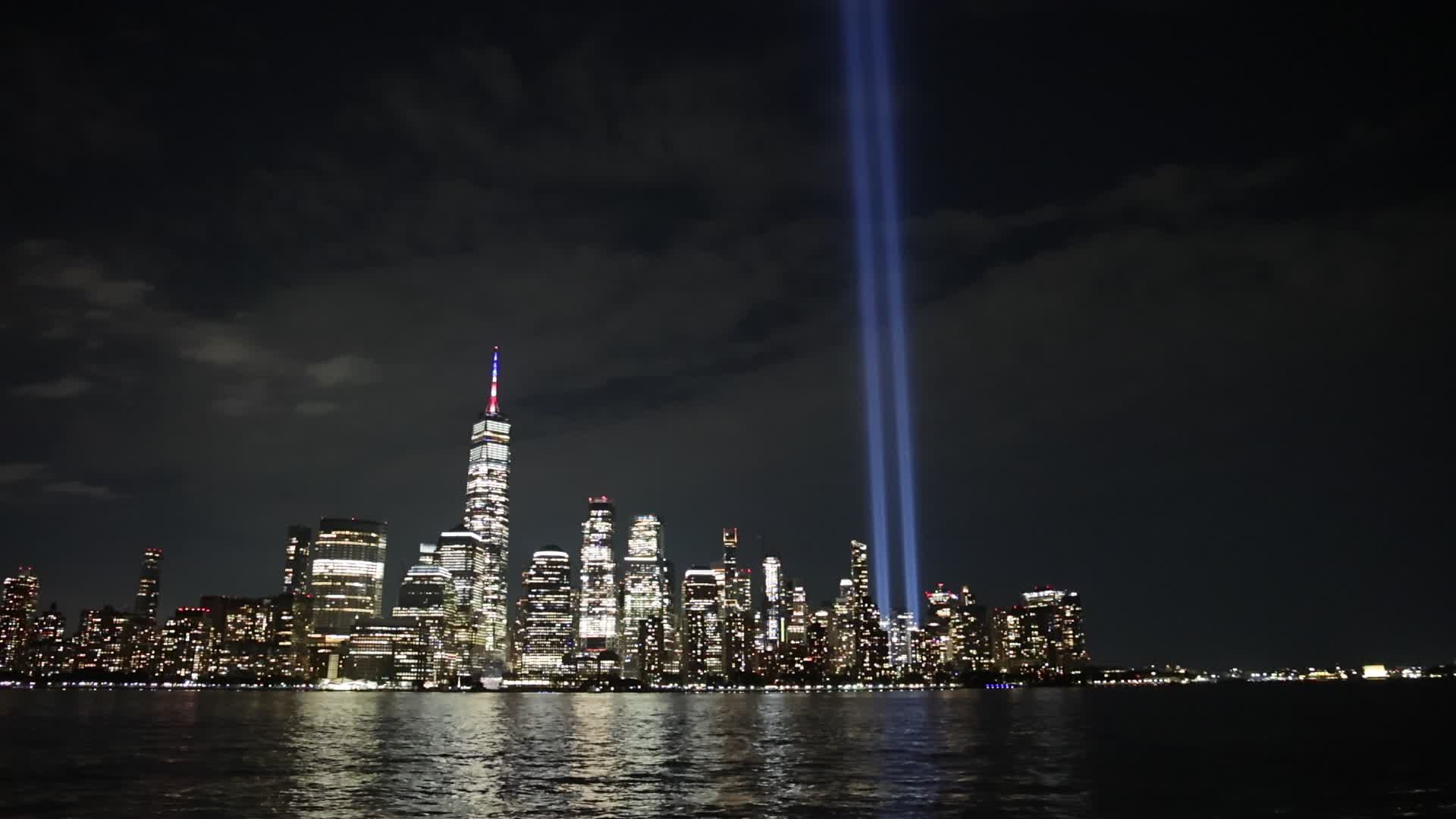 9/11 Tribute In Light Tested Ahead Of The 25th Anniversary Of The September 11th Attacks