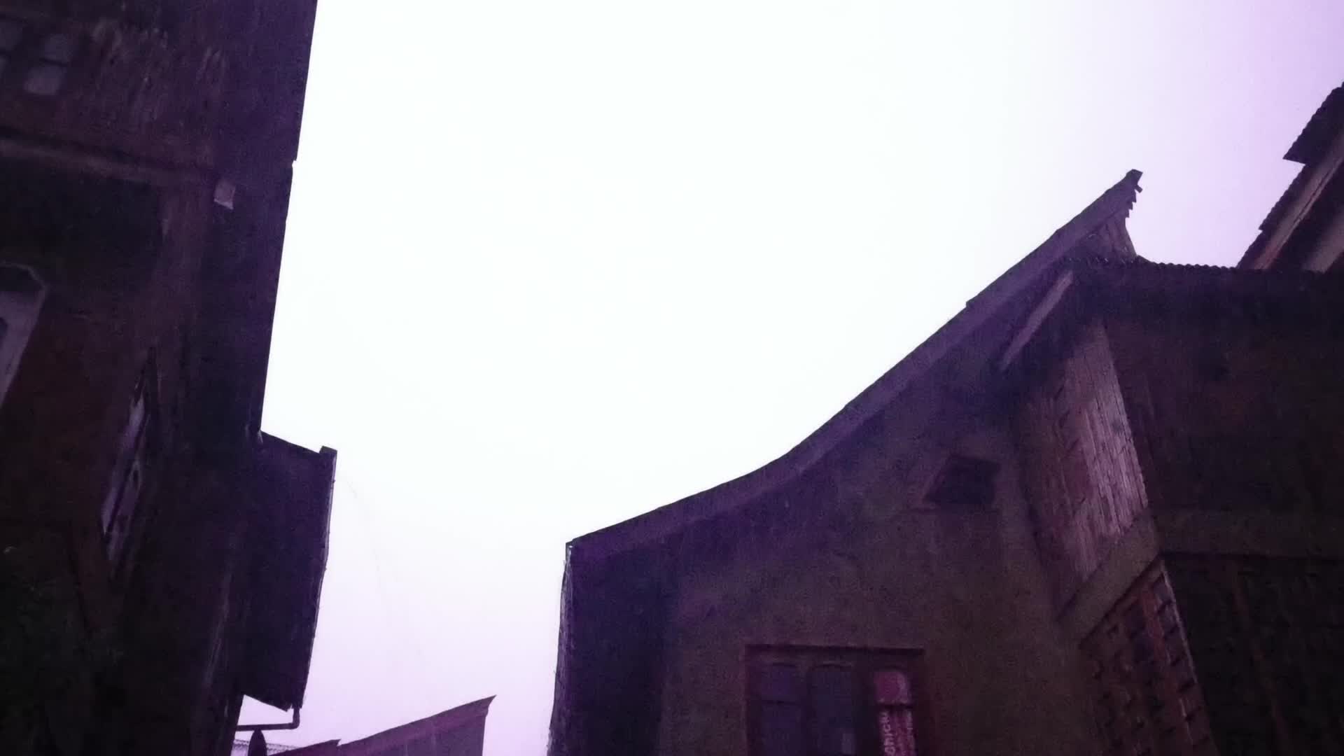 A view of a heavy thunderstorm amid intense lightning over Srinagar, Jammu and Kashmir, on September 12, 2026.