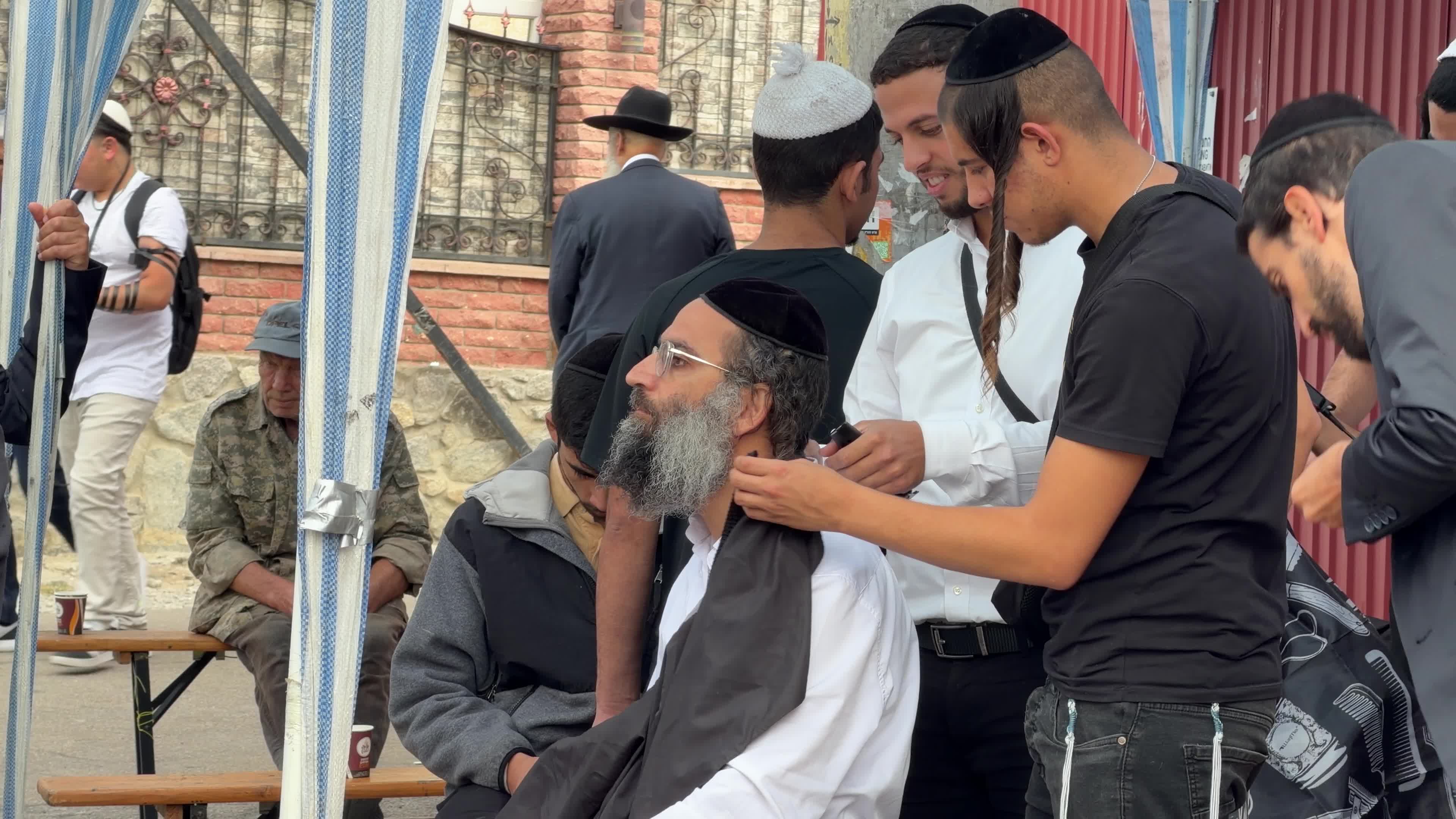 Hasidic Jewish pilgrims celebrate Rosh Hashanah in Uman, Ukraine,