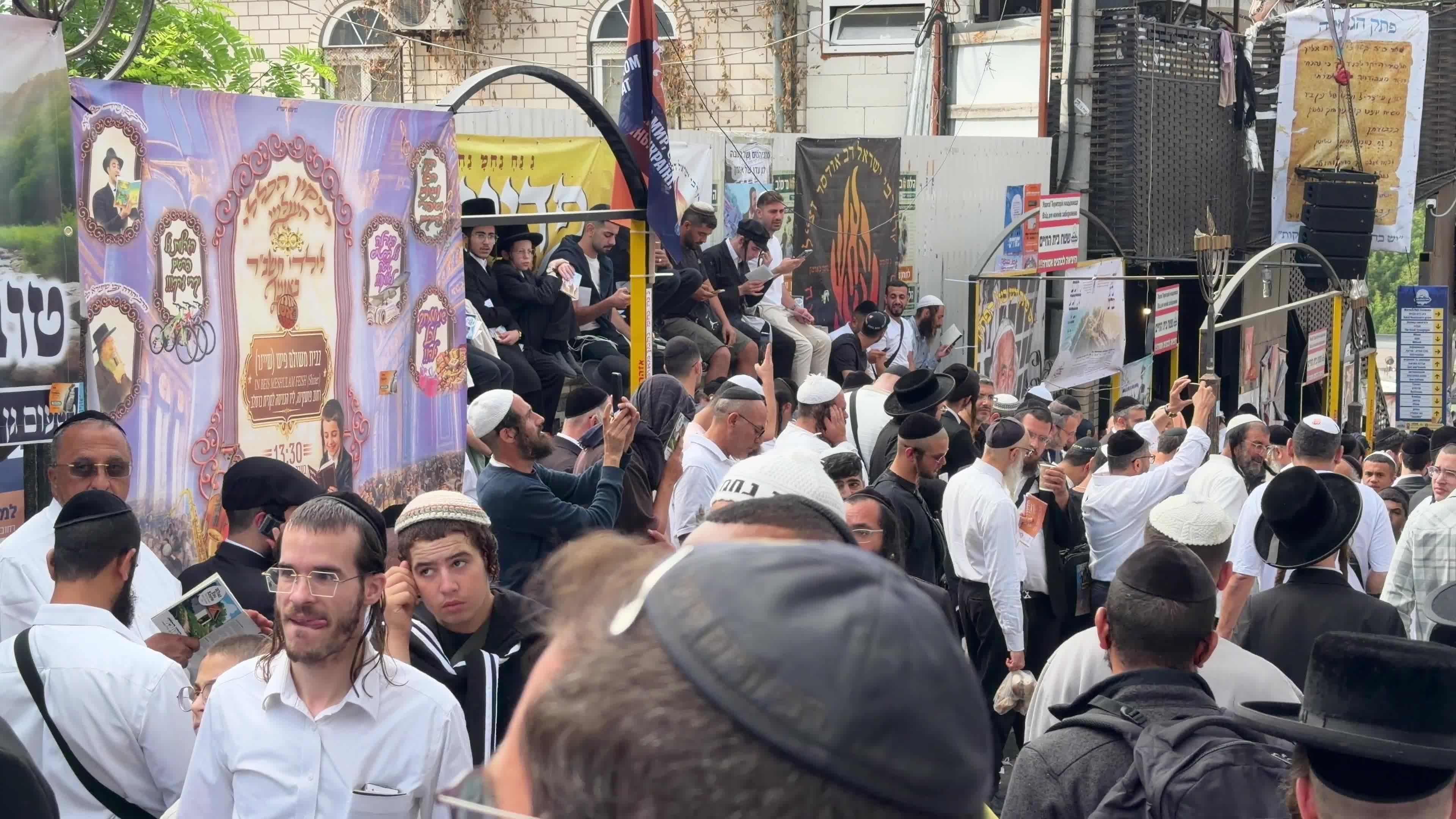 Hasidic Jewish pilgrims celebrate Rosh Hashanah in Uman, Ukraine,
