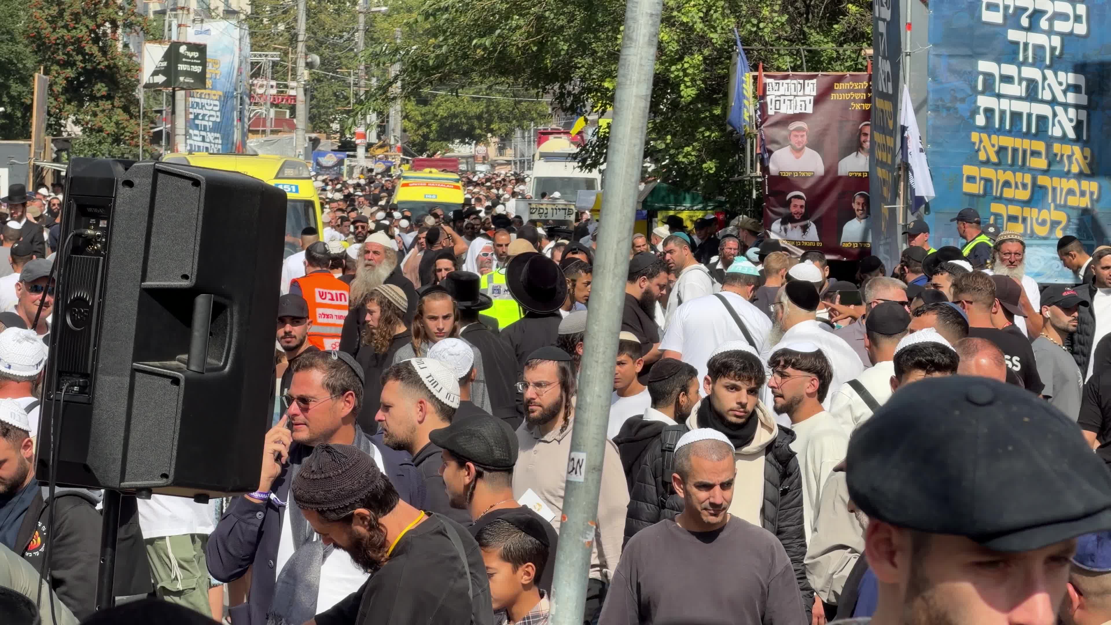 Hasidic Jewish pilgrims celebrate Rosh Hashanah in Uman, Ukraine,