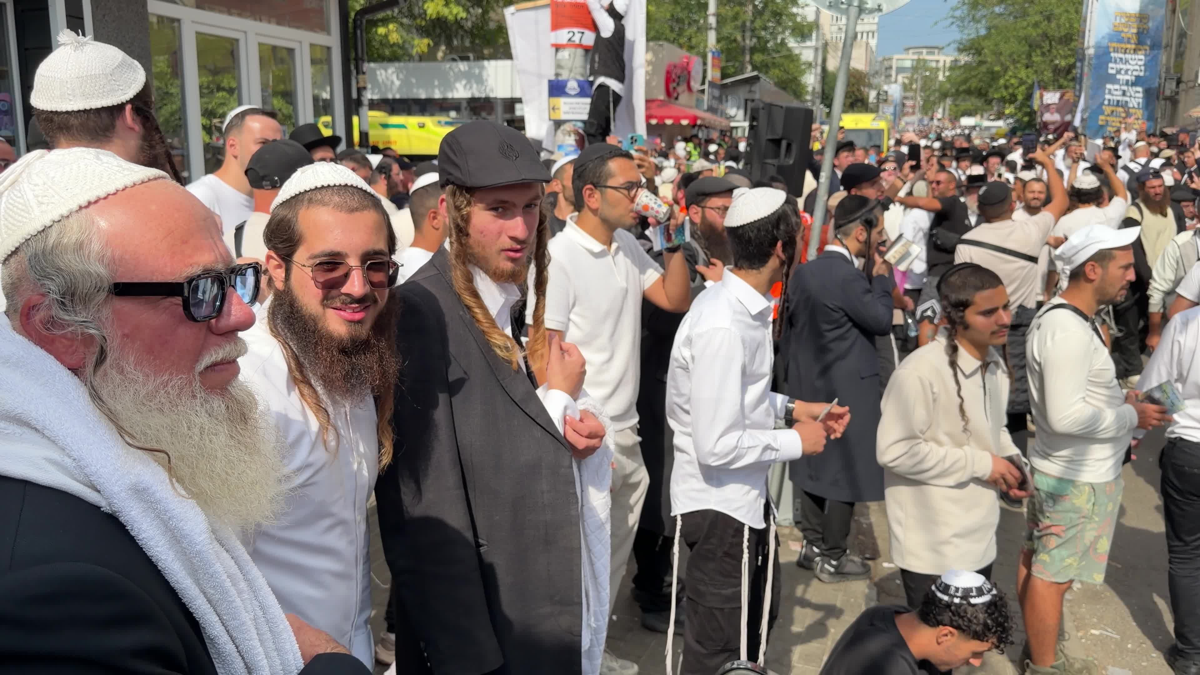 Hasidic Jewish pilgrims celebrate Rosh Hashanah in Uman, Ukraine,