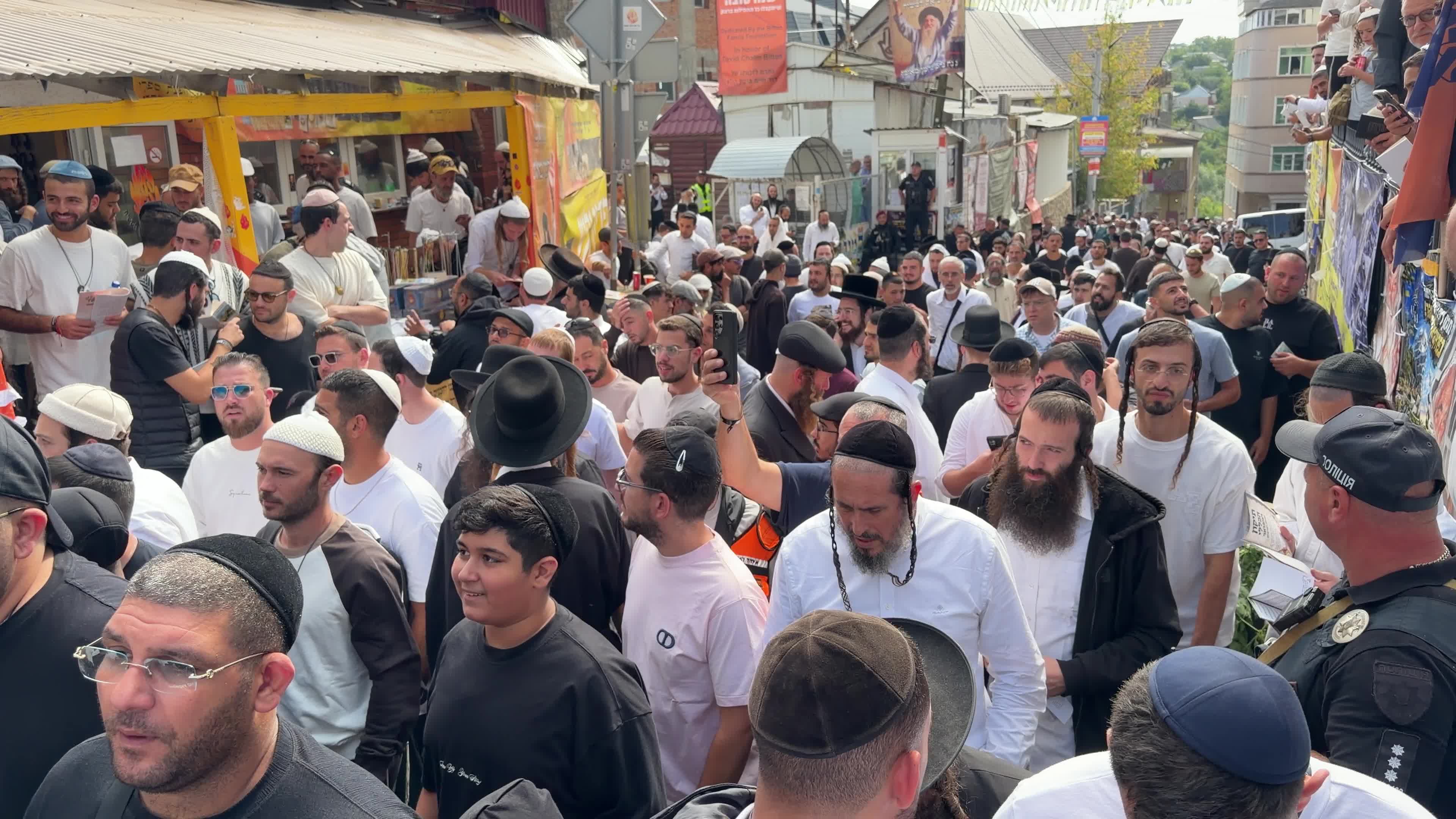 Hasidic Jewish pilgrims celebrate Rosh Hashanah in Uman, Ukraine,