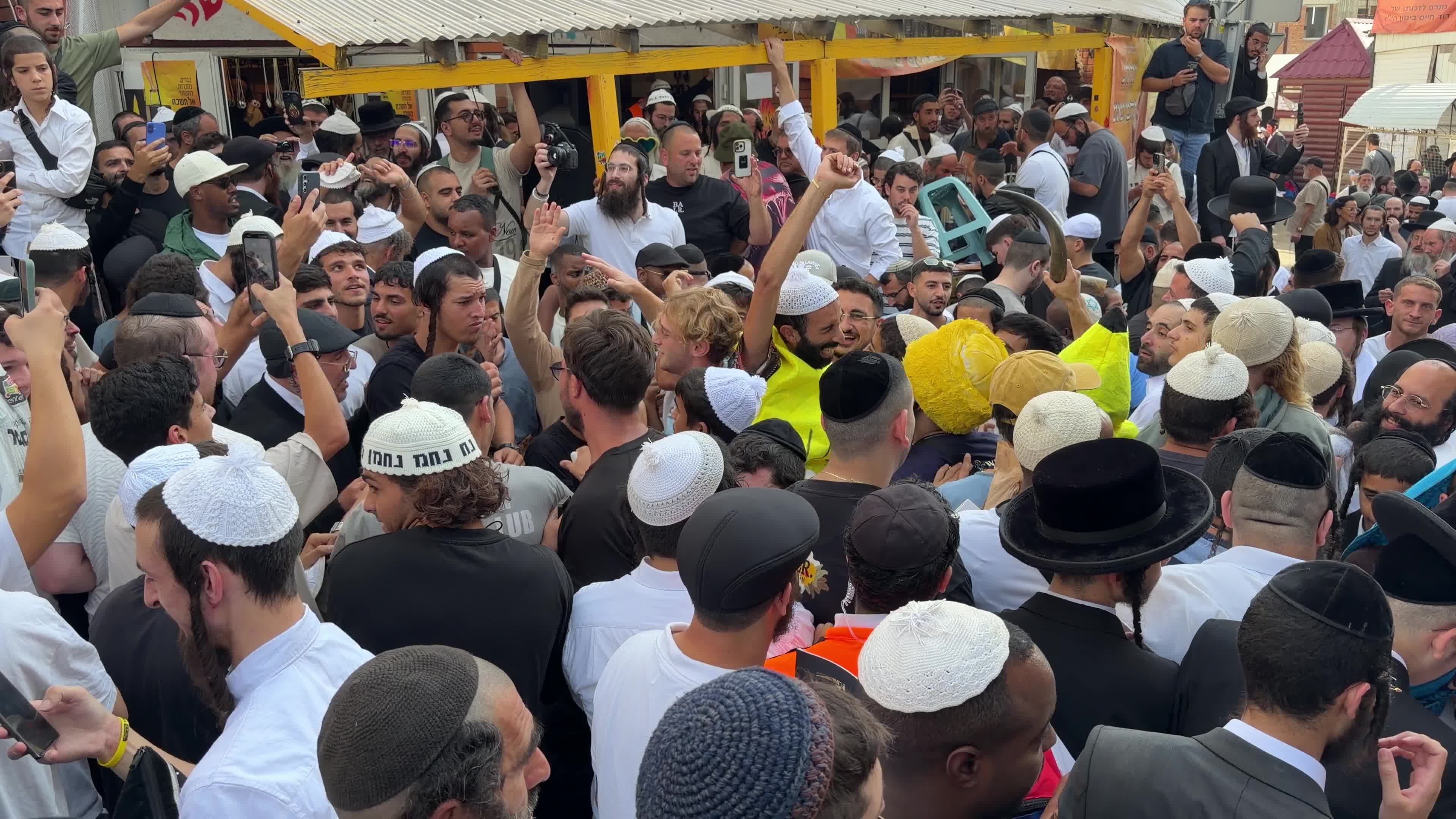 Hasidic Jewish pilgrims celebrate Rosh Hashanah in Uman, Ukraine,