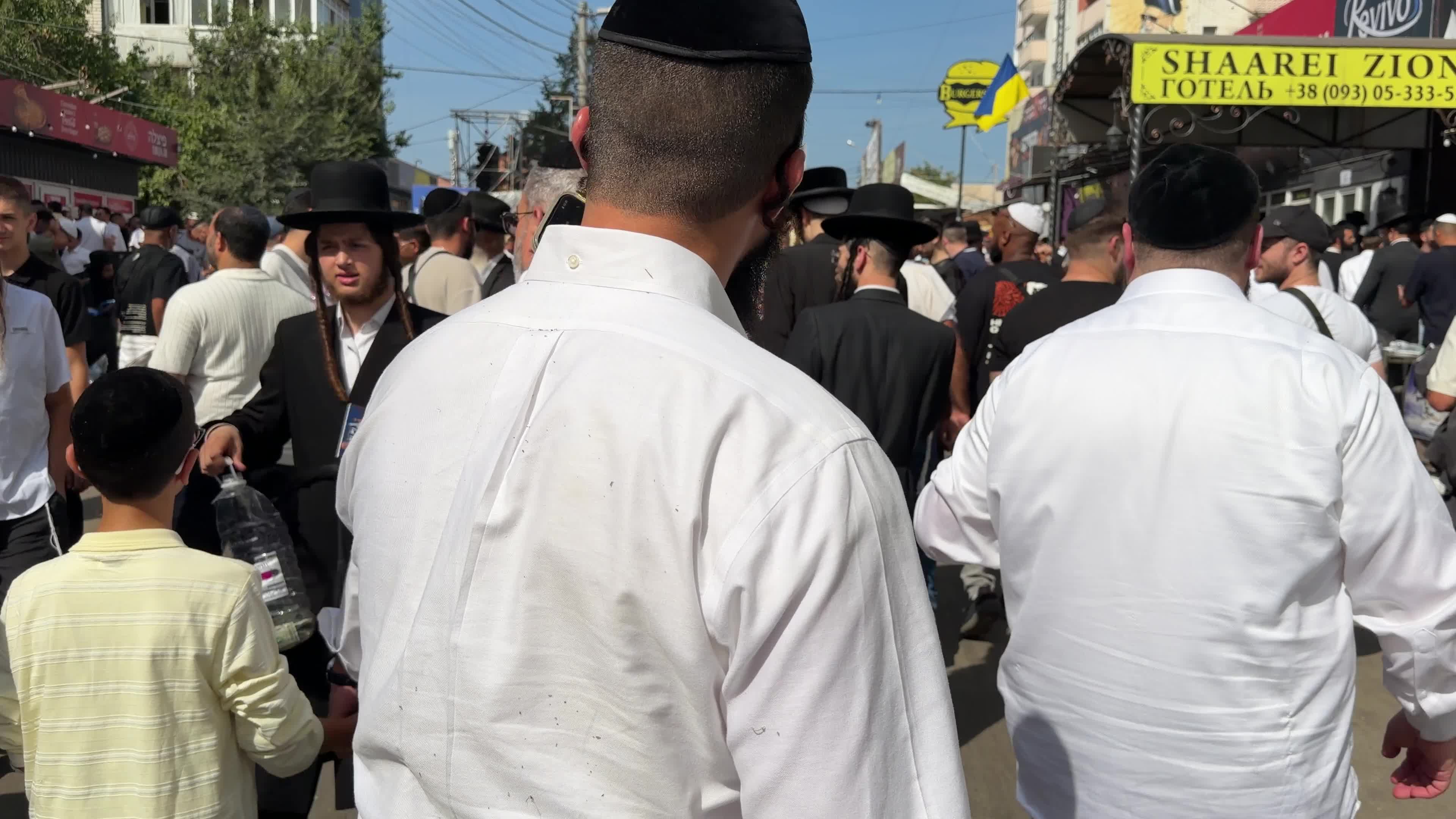 Hasidic Jewish pilgrims celebrate Rosh Hashanah in Uman, Ukraine,