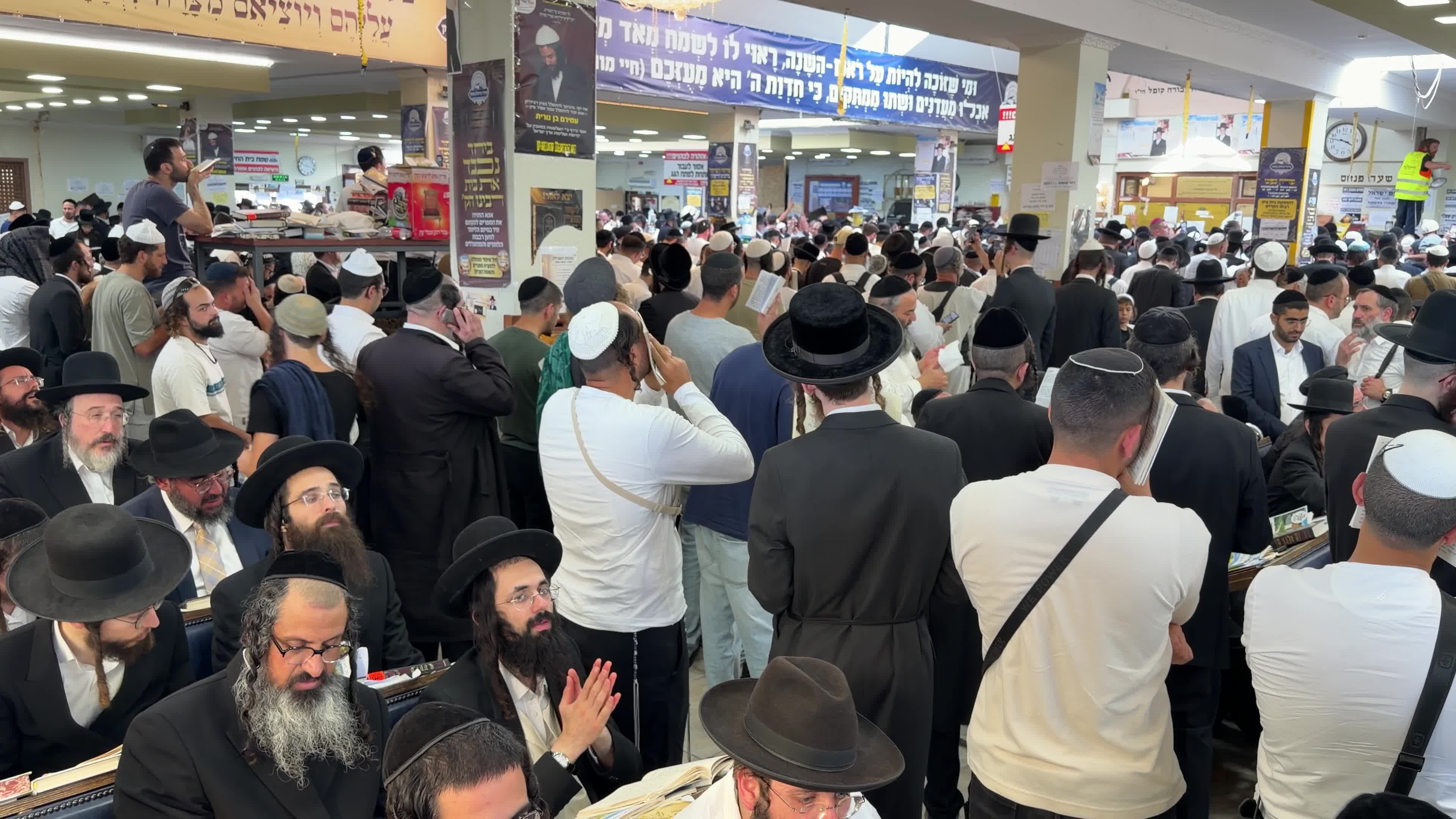Hasidic Jewish pilgrims celebrate Rosh Hashanah in Uman, Ukraine,