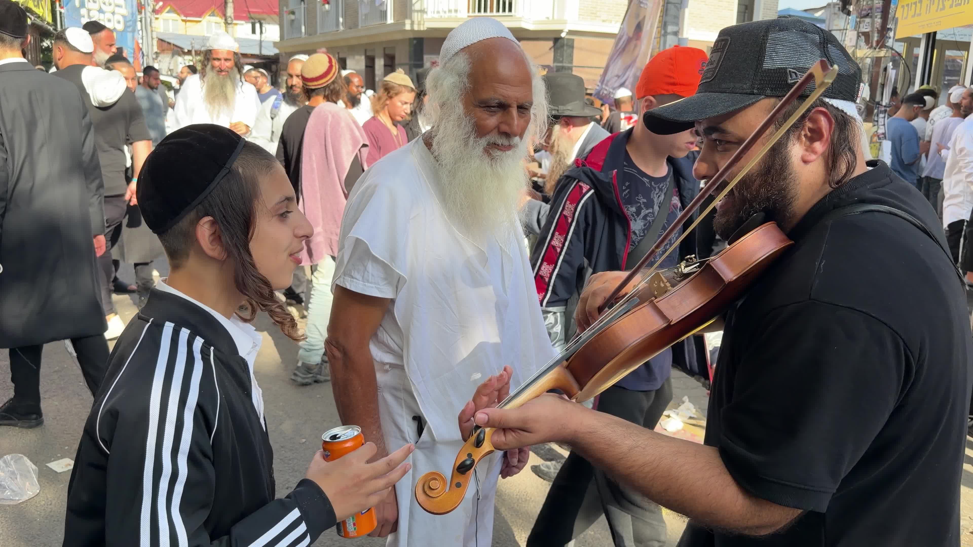 Hasidic Jewish pilgrims celebrate Rosh Hashanah in Uman, Ukraine,