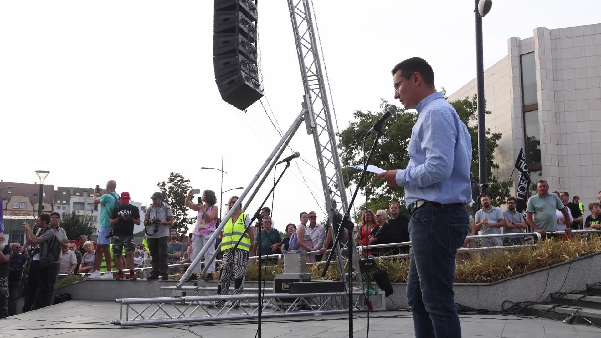 First Opposition Rally in Support of Students in Novi Sad, Serbia - 09/10/2026