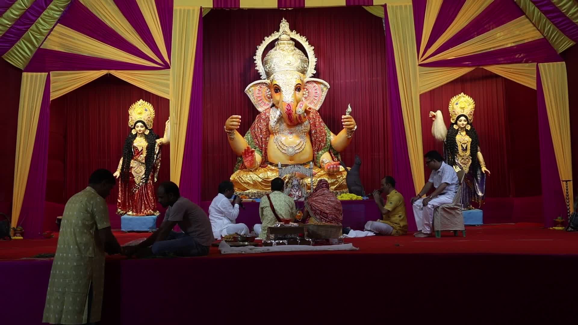 Ganesh Chaturthi festival in Kolkata, India
