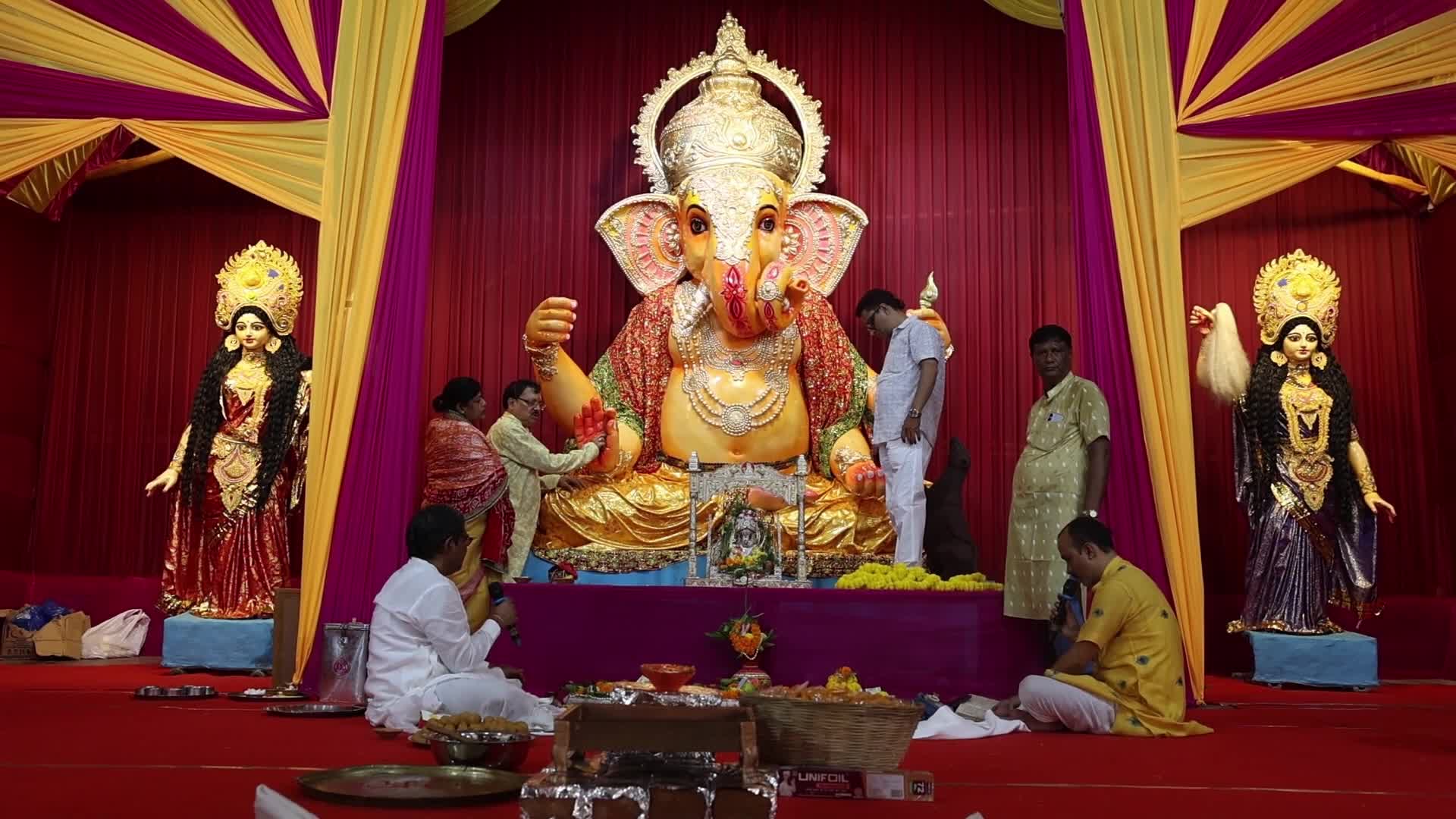 Ganesh Chaturthi festival in Kolkata, India