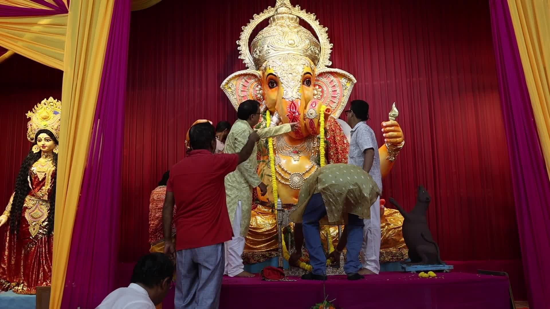 Ganesh Chaturthi festival in Kolkata, India