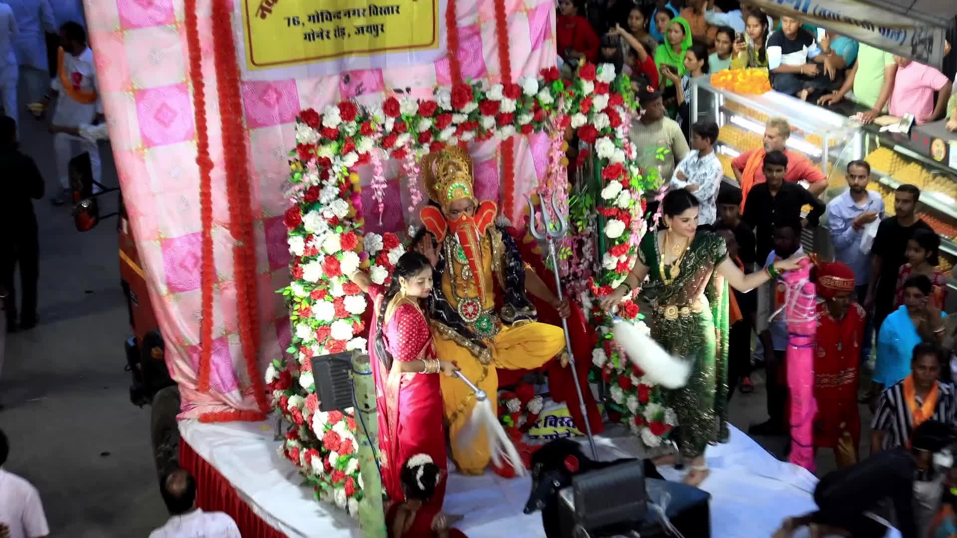 Ganesh Chaturthi Procession in Jaipur