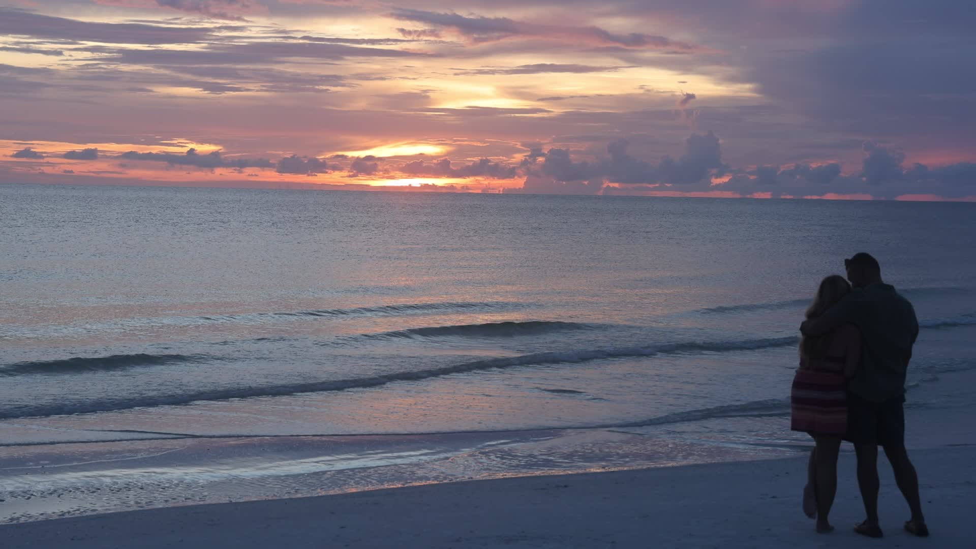 Sunset along Crescent Beach