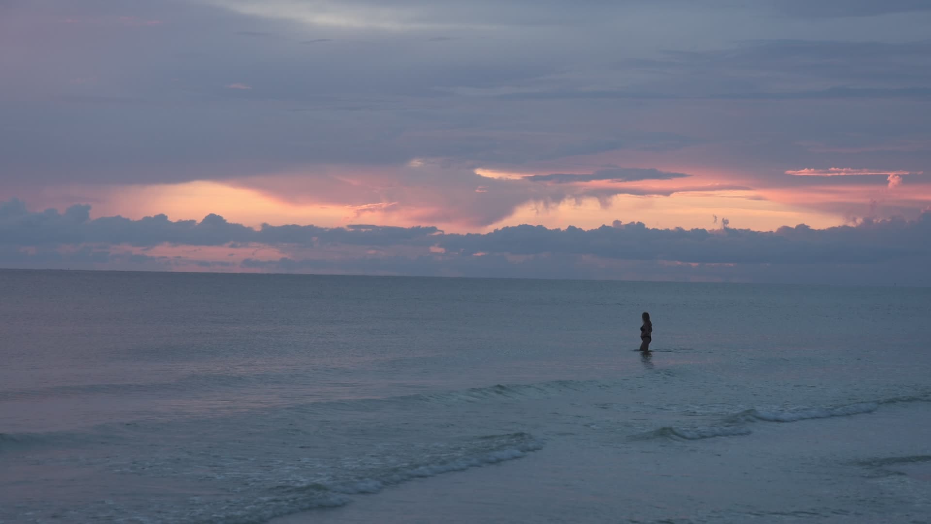Sunset along Crescent Beach
