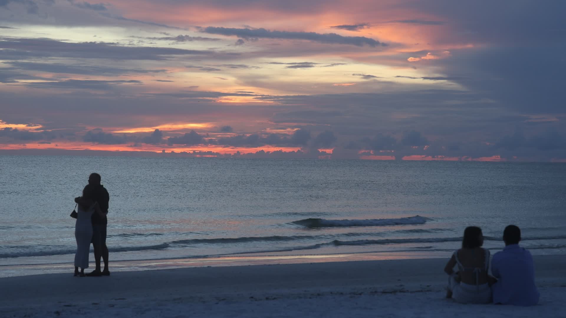 Sunset along Crescent Beach