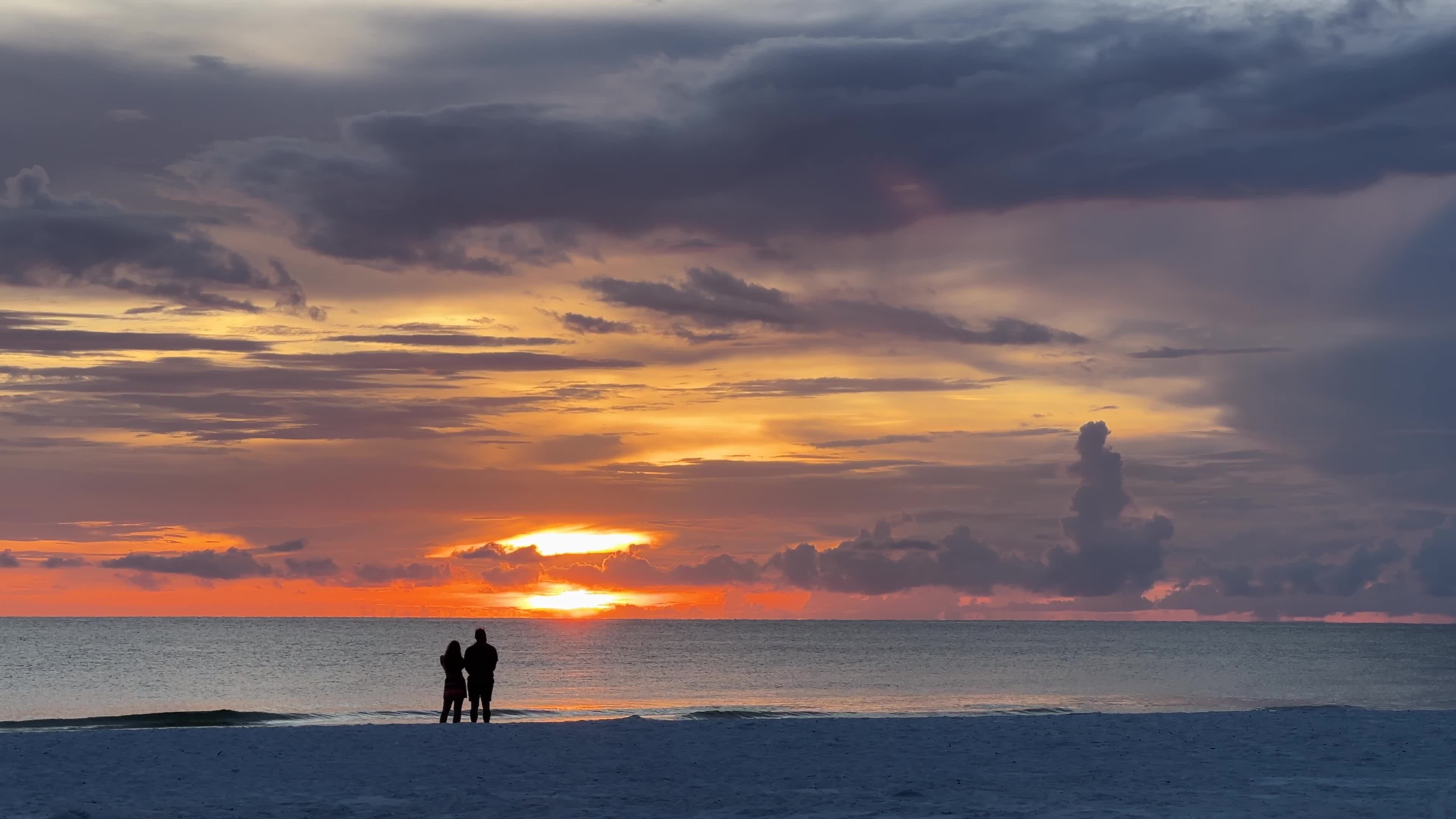 Sunset along Crescent Beach