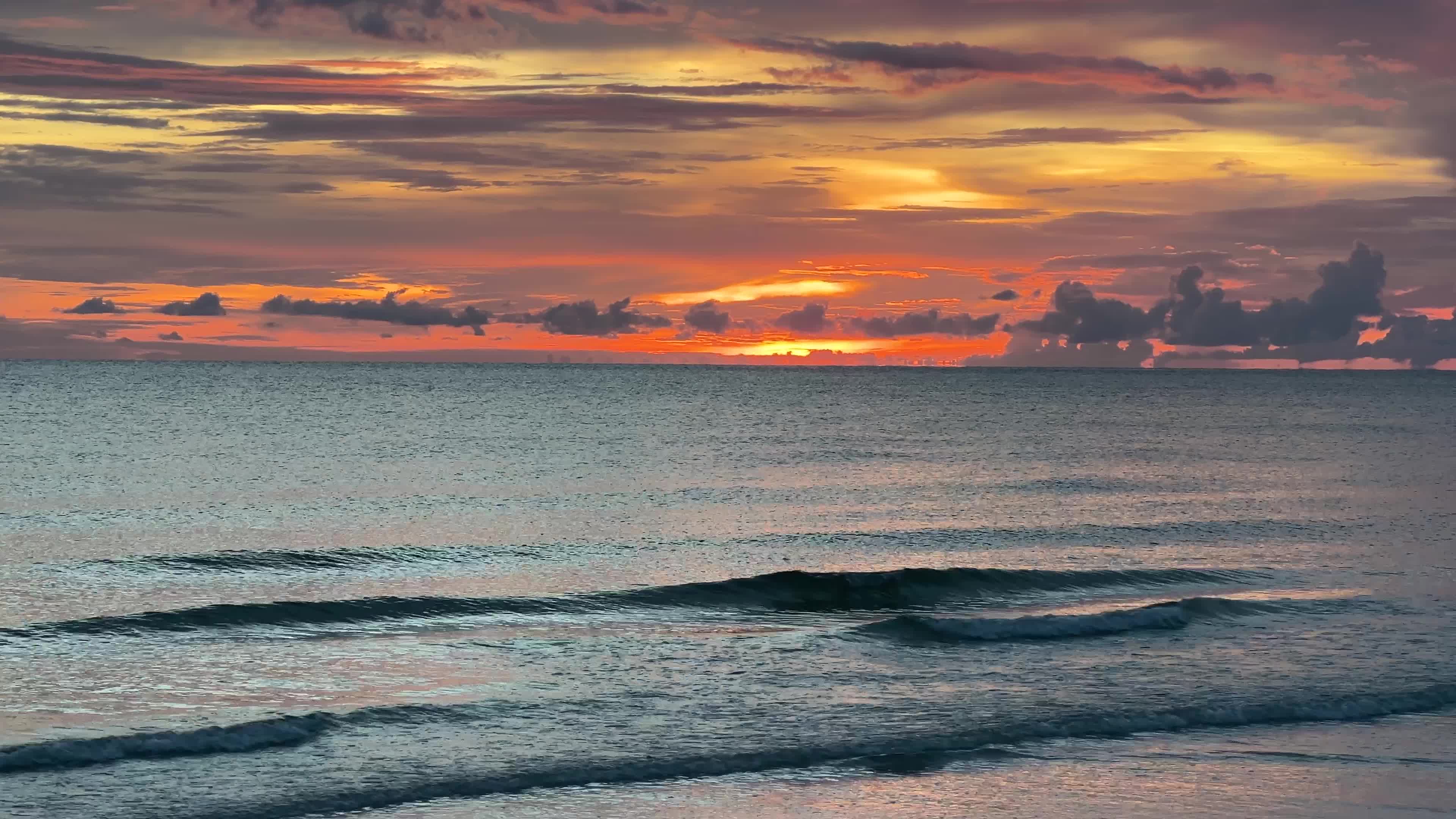Sunset along Crescent Beach