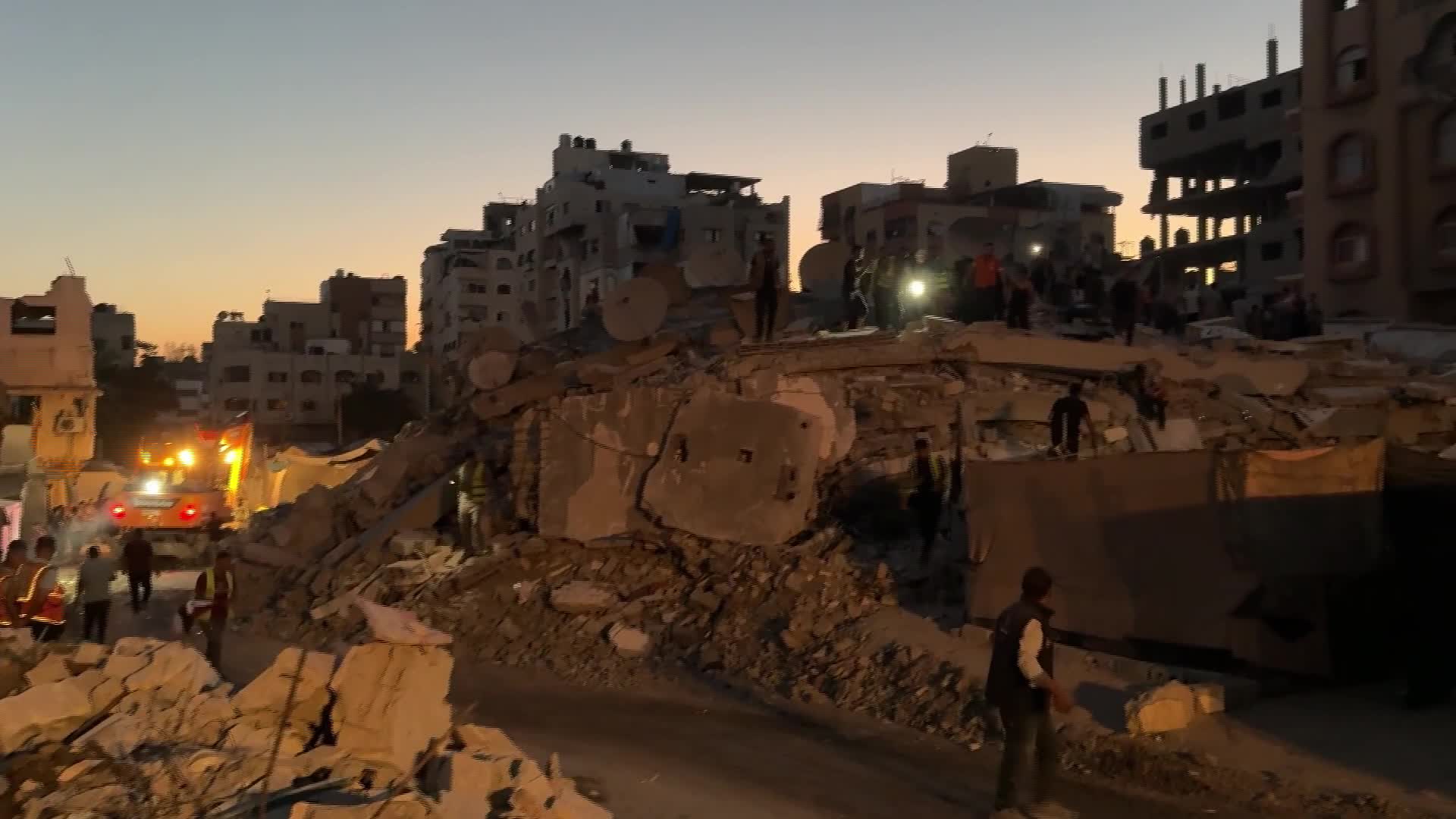 War-damaged building collapses in Gaza City - 09/16/2026