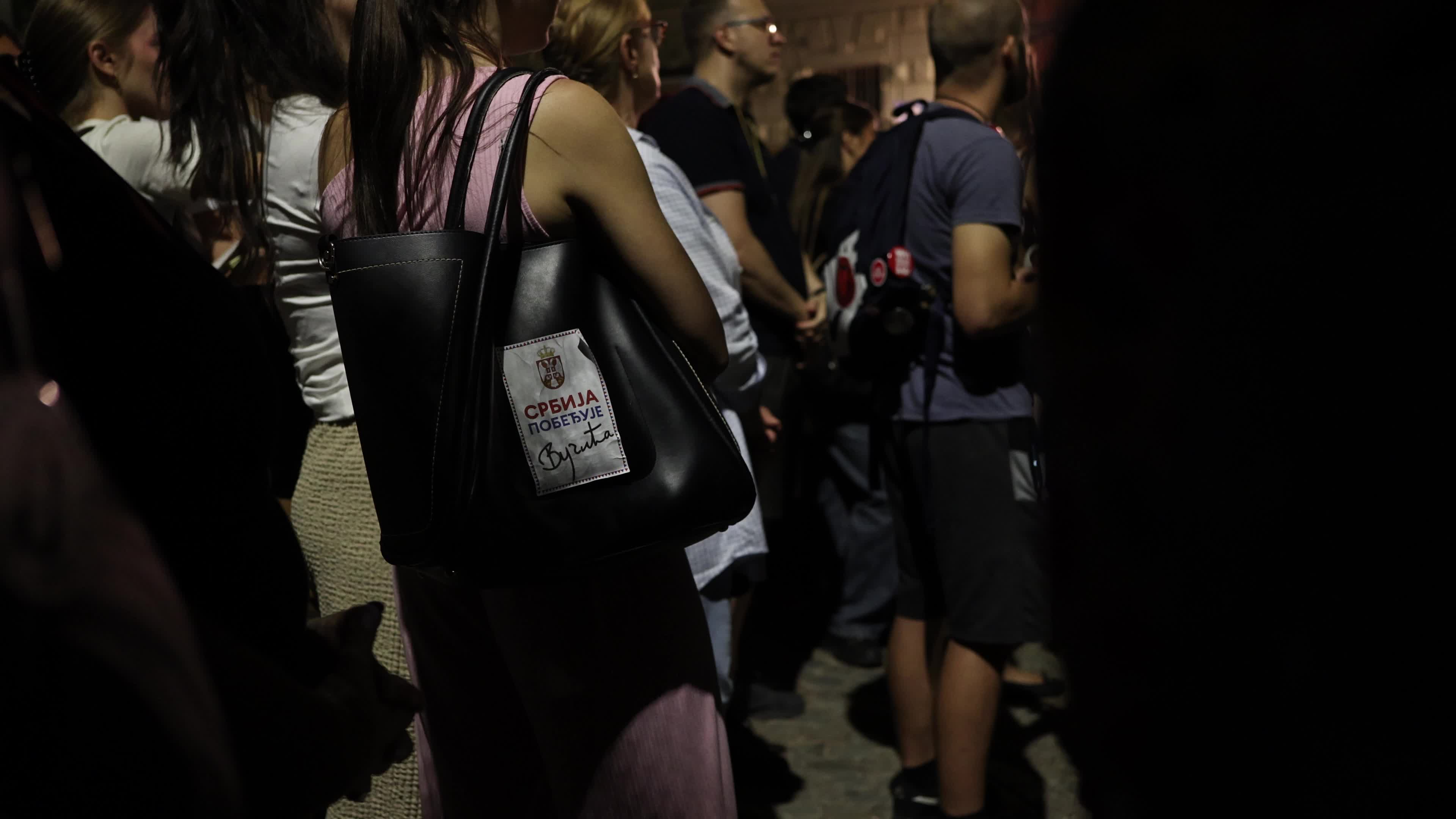 Protest by Students of Jovan Jovanovic Zmaj Gymnasium in Novi Sad, Serbia